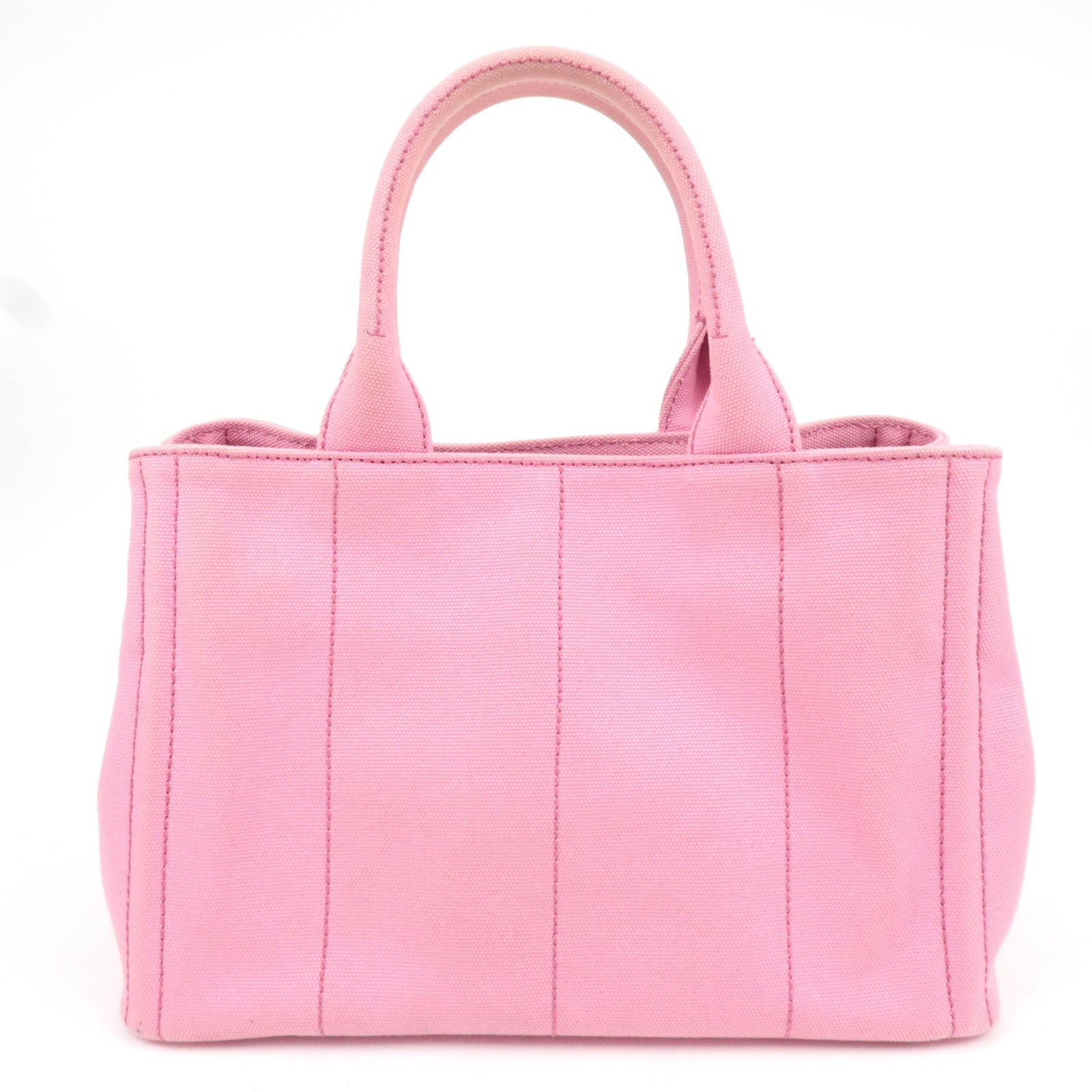 PRADA Canapa Mini Canvas 2Way Tote Bag Pink 1BG439