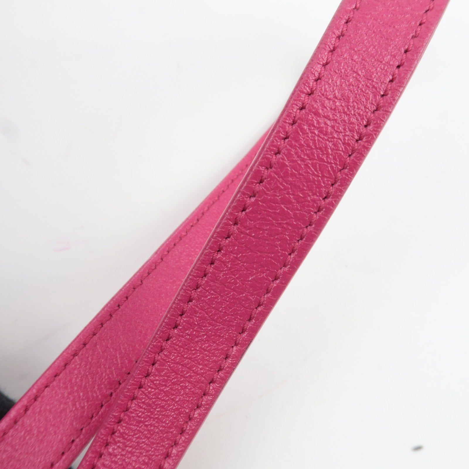 SAINT LAURENT Cabas Leather 2Way Bag Pink 357395