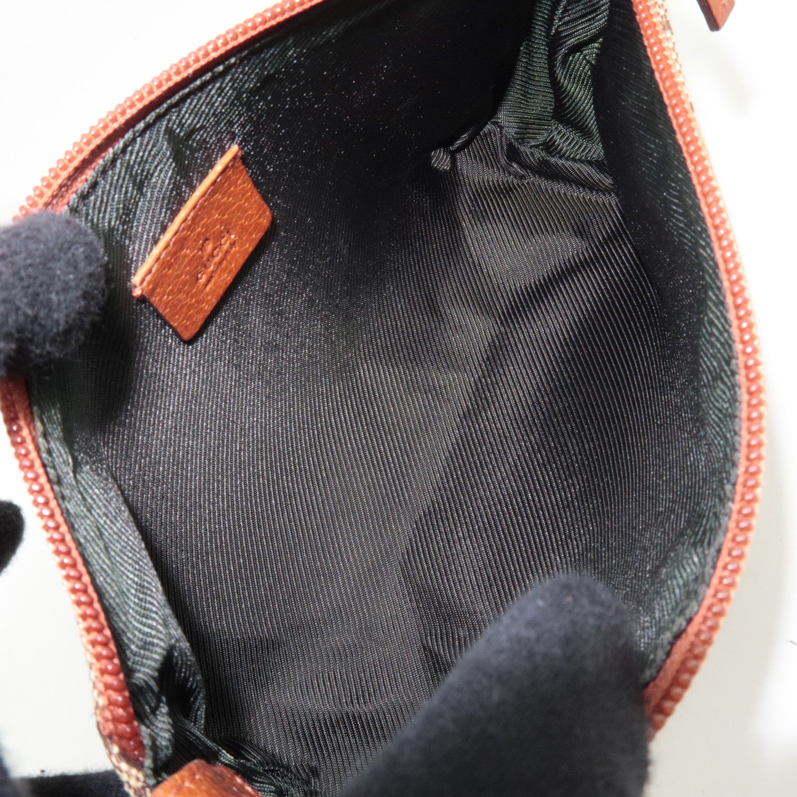 GUCCI Small Shoulder Bag GG Canvas Leather Beige 103399