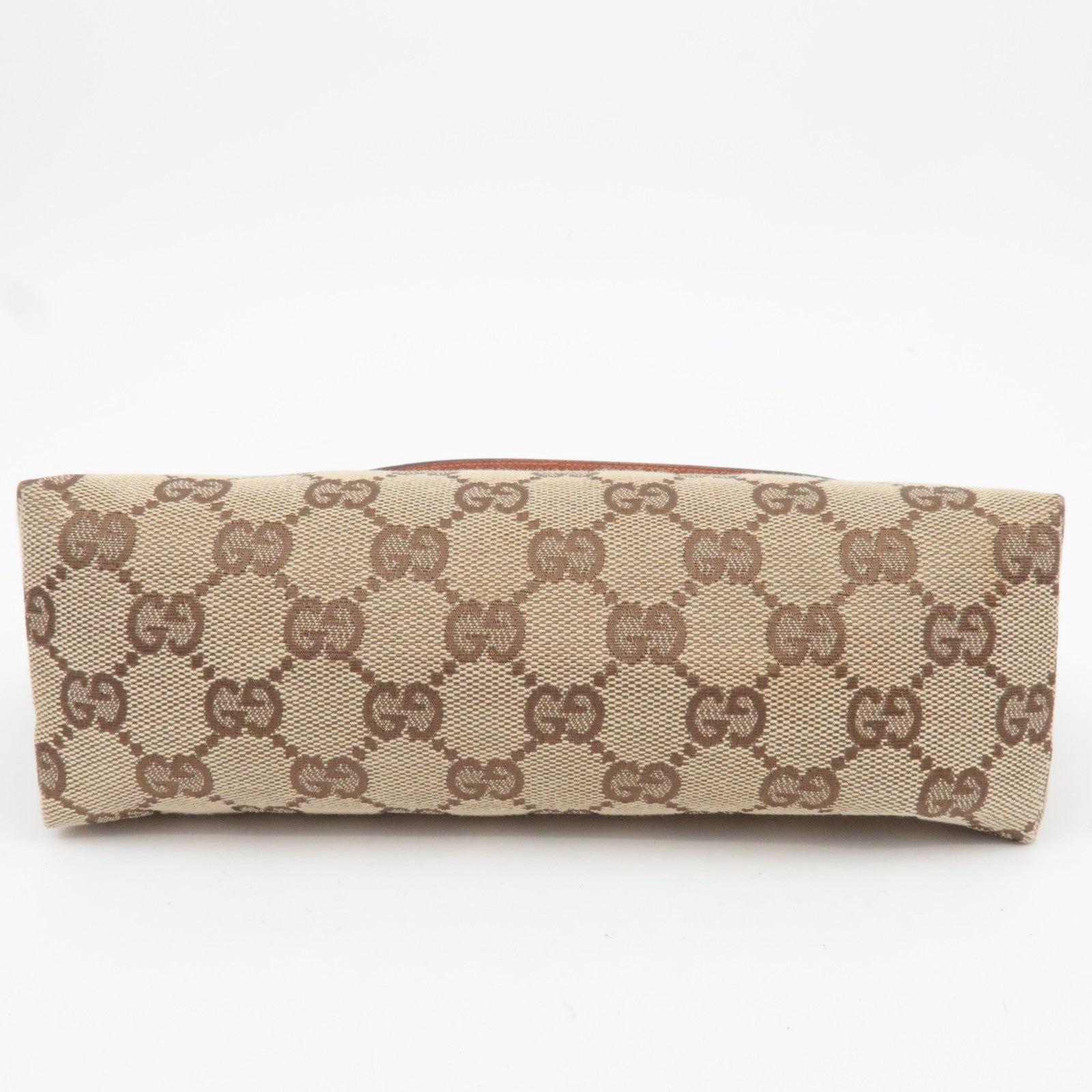 GUCCI Small Shoulder Bag GG Canvas Leather Beige 103399