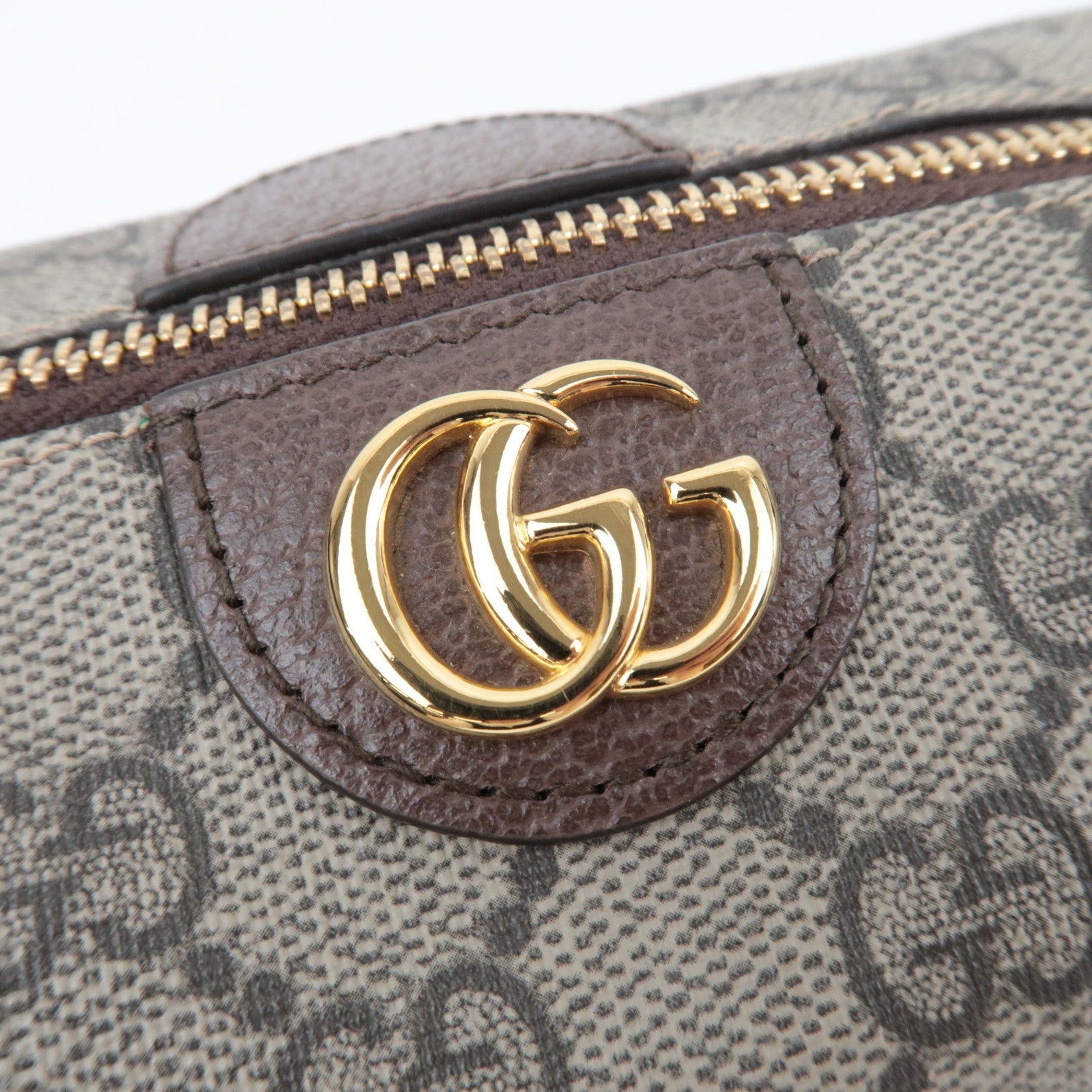 GUCCI Ophidia Cosmetic Pouch GG Supreme Leather Beige 548393