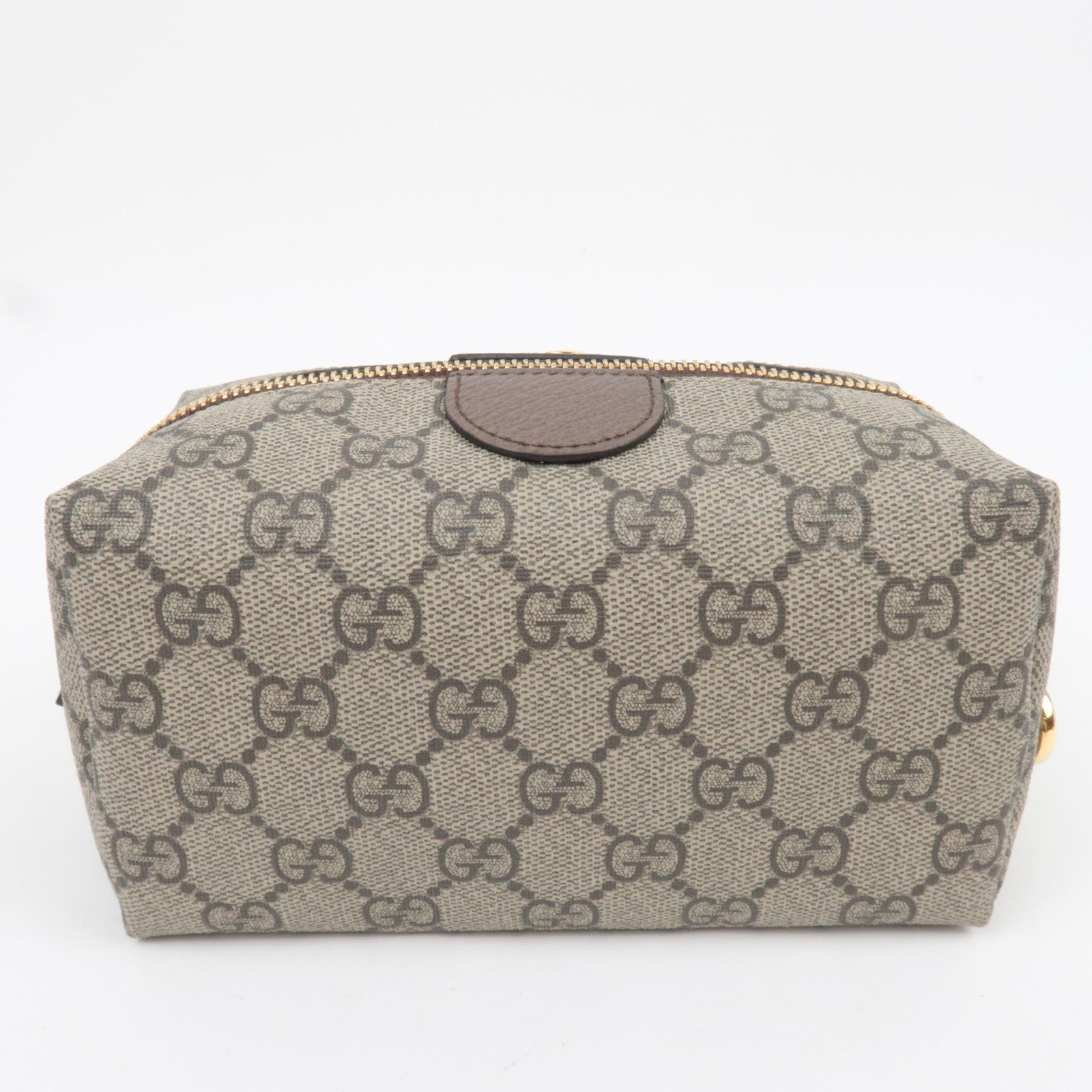 GUCCI Ophidia Cosmetic Pouch GG Supreme Leather Beige 548393