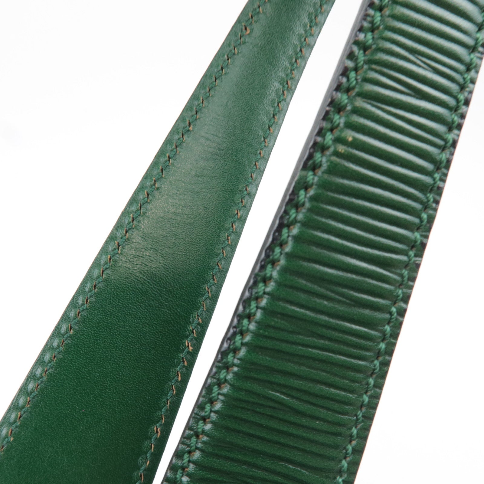 FENDI Vintage Leather Shoulder Bag Green