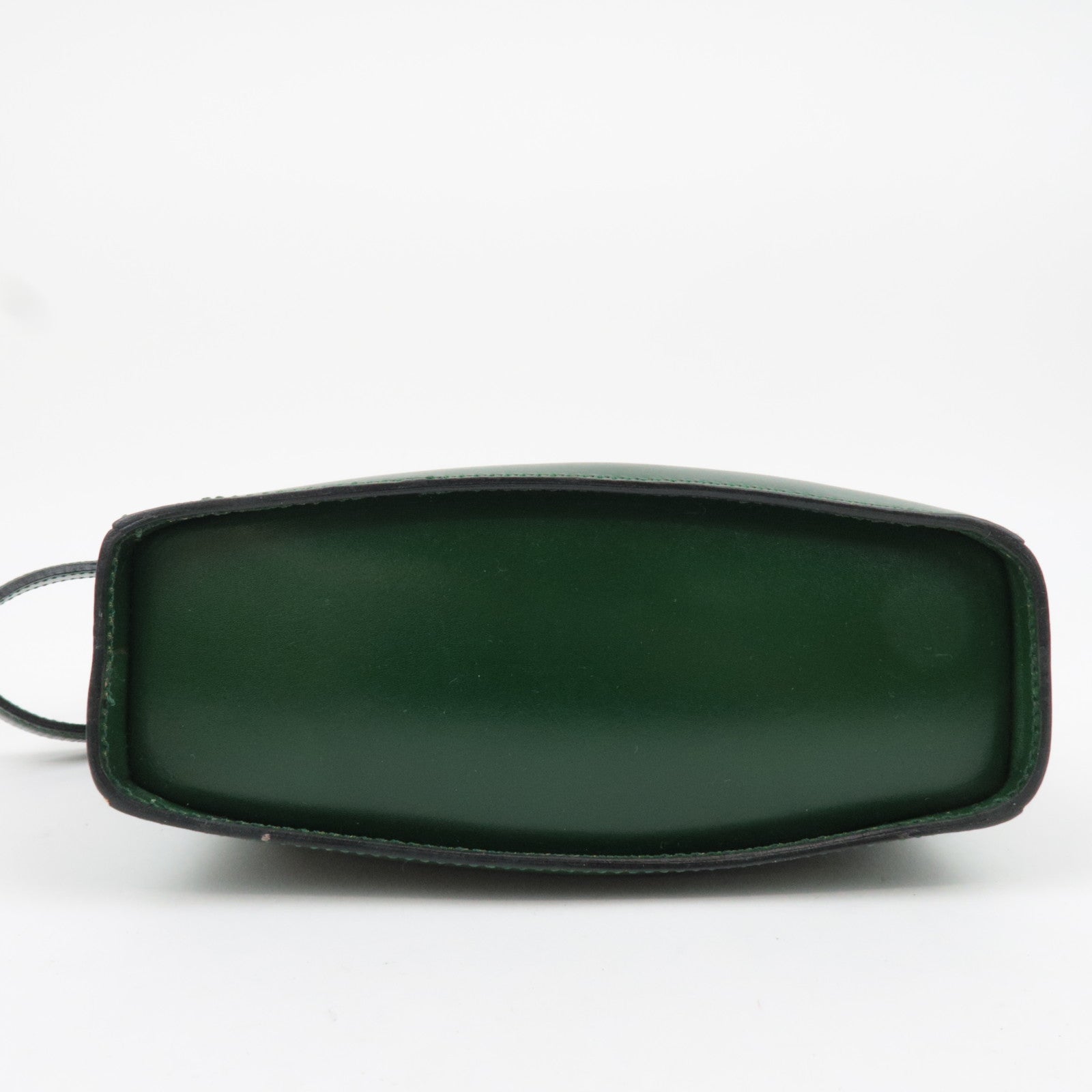 FENDI Vintage Leather Shoulder Bag Green