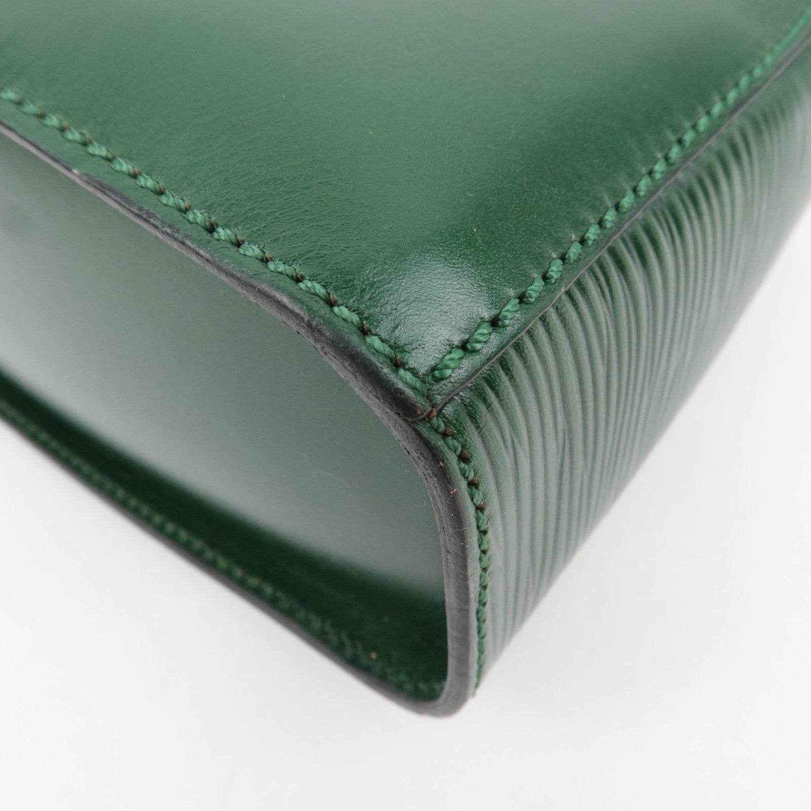 FENDI Vintage Leather Shoulder Bag Green