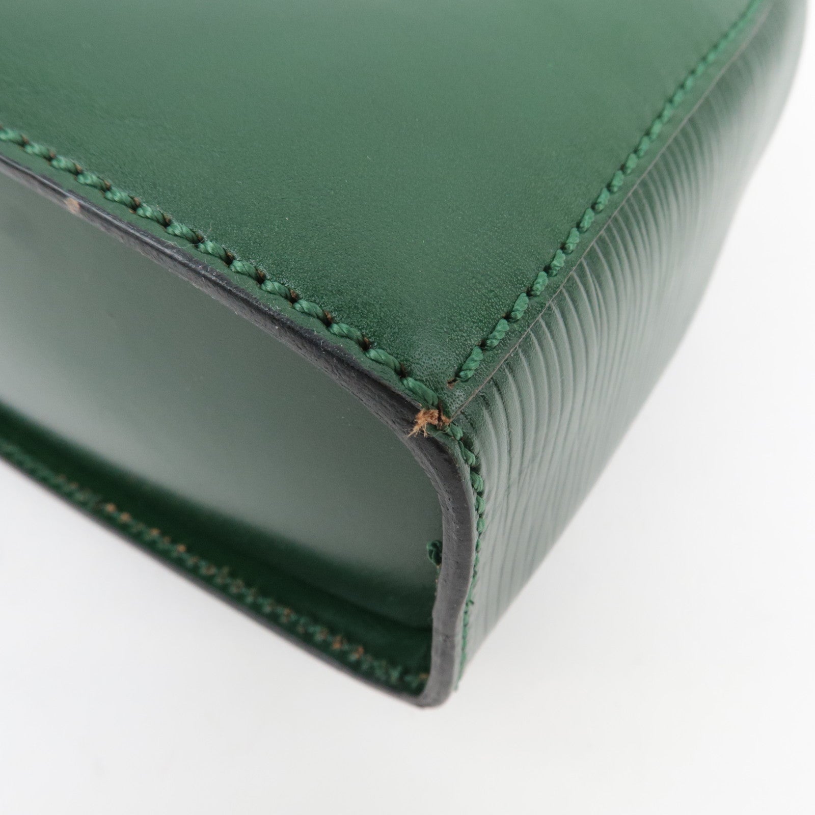 FENDI Vintage Leather Shoulder Bag Green