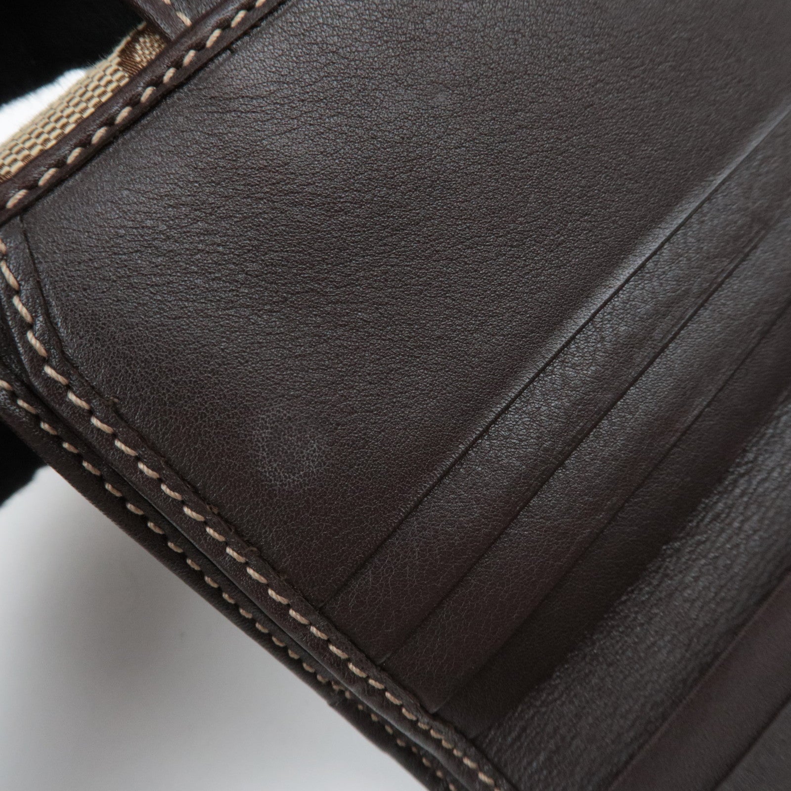 GUCCI Guccioli Chihuahua Wallet GG Canvas GG Plus Leather Beige 224224