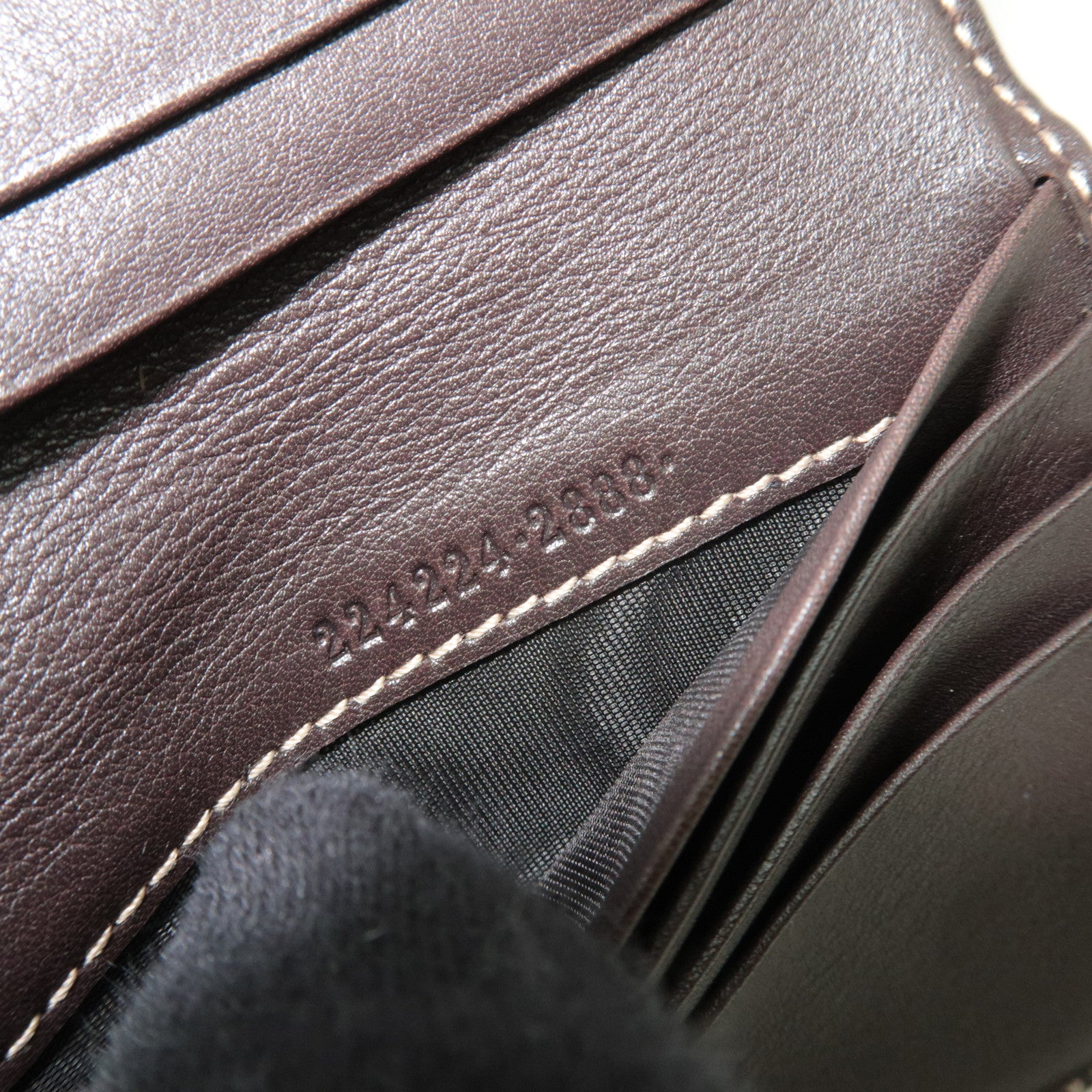 GUCCI Guccioli Chihuahua Wallet GG Canvas GG Plus Leather Beige 224224