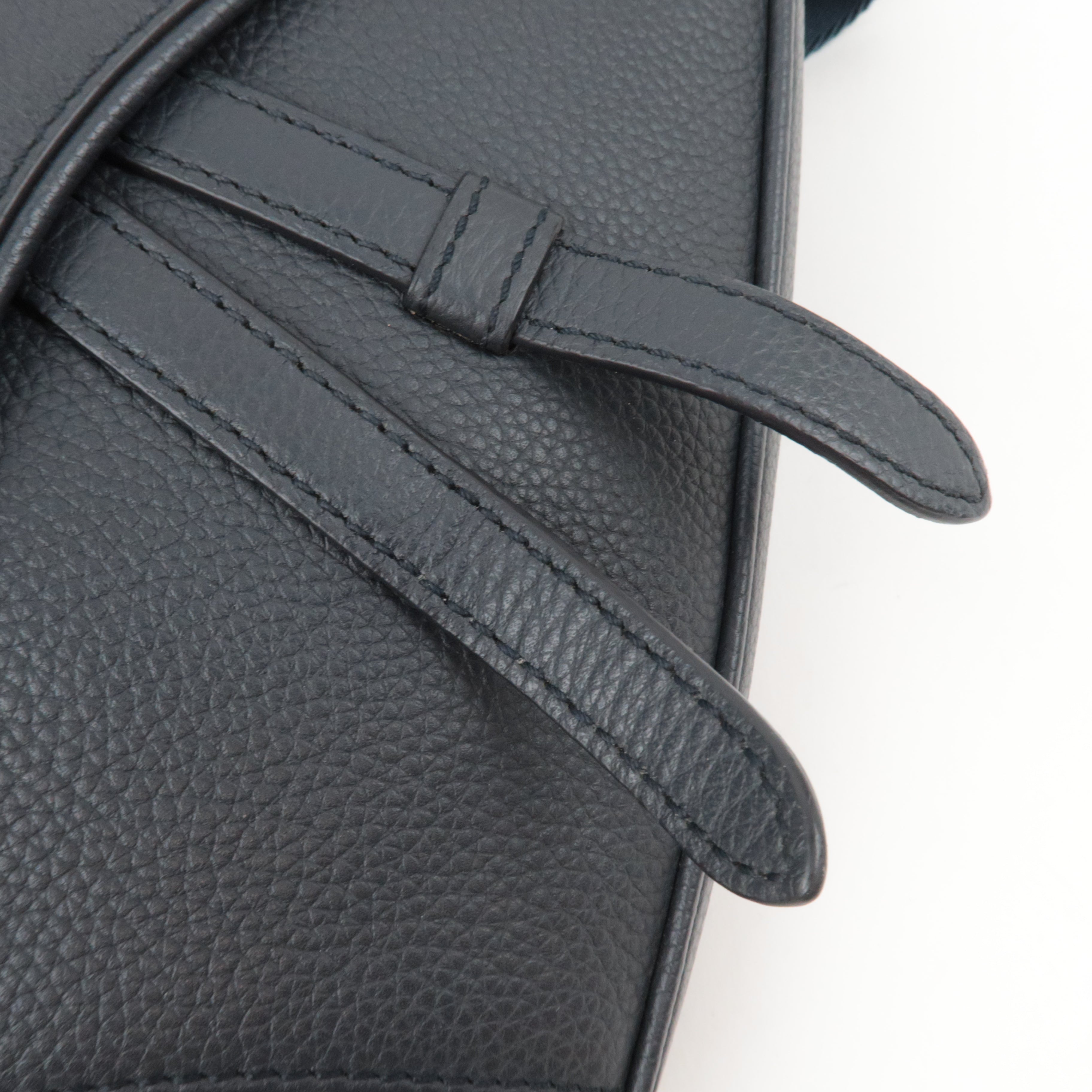 Christian Dior Dior Homme Leather Saddle Body Bag Dark Navy