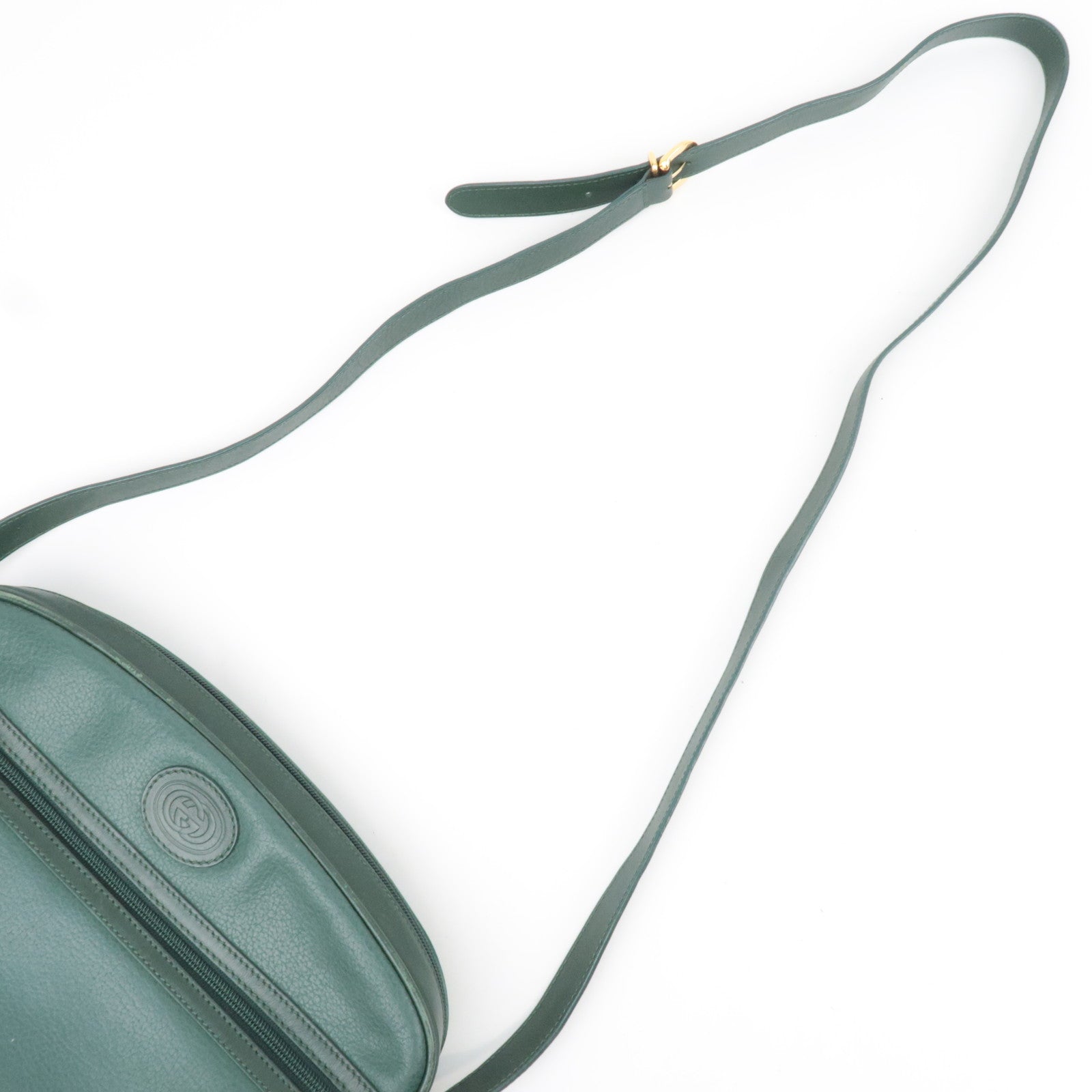 GUCCI Old Gucci Leather Shoulder BagGreen 001.093.1050