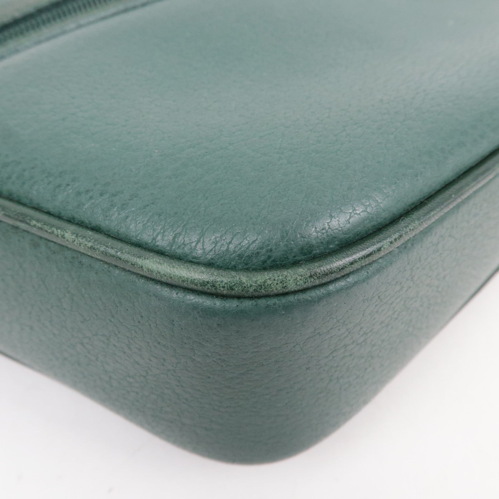 GUCCI Old Gucci Leather Shoulder BagGreen 001.093.1050