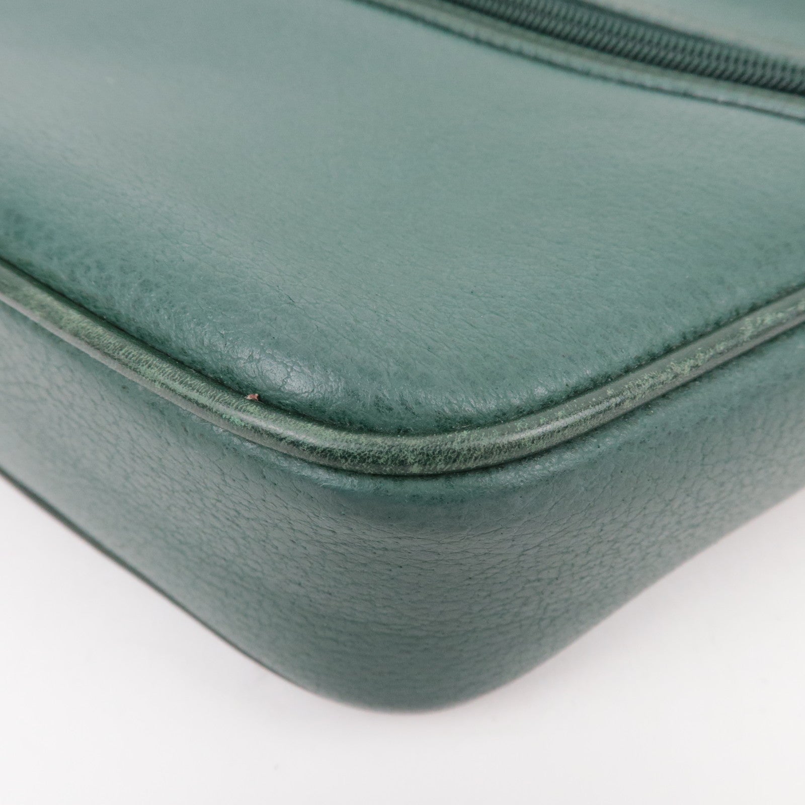 GUCCI Old Gucci Leather Shoulder BagGreen 001.093.1050