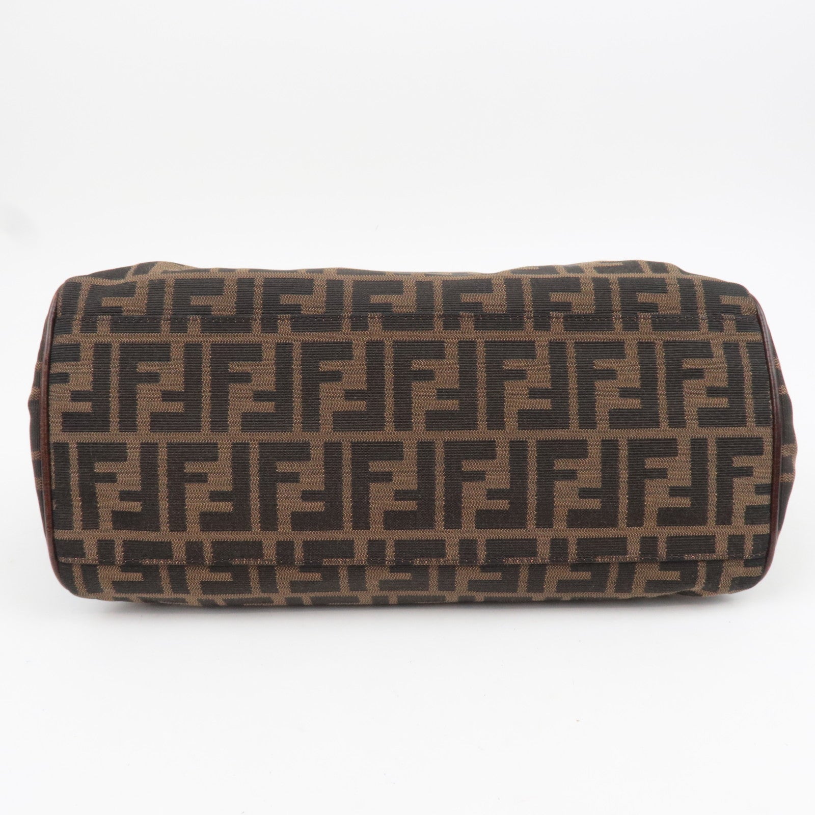 FENDI Zucca Canvas Leather Tote Bag Shoulder Bag 8BN157