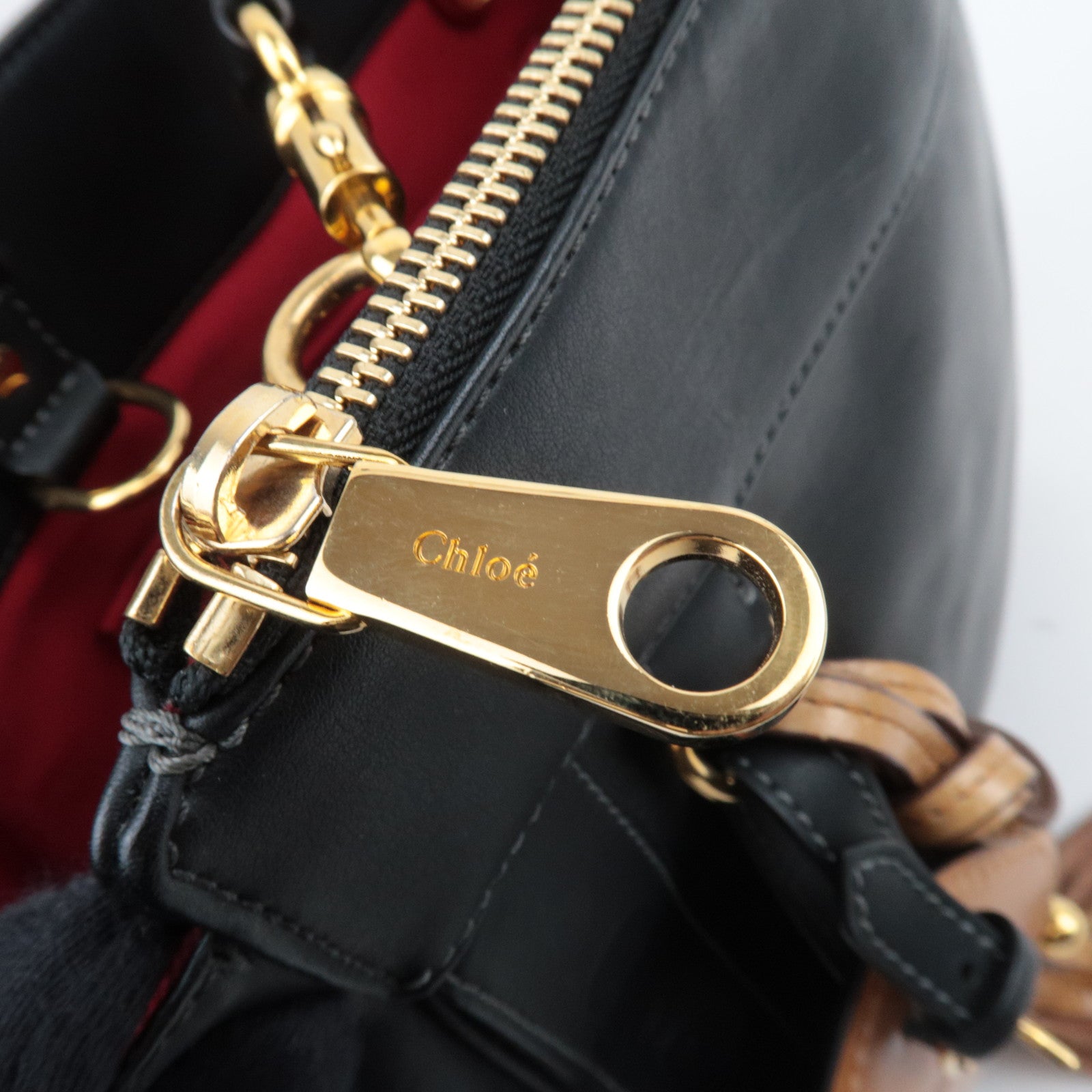 Chloe Eden Leather Tote Bag Black