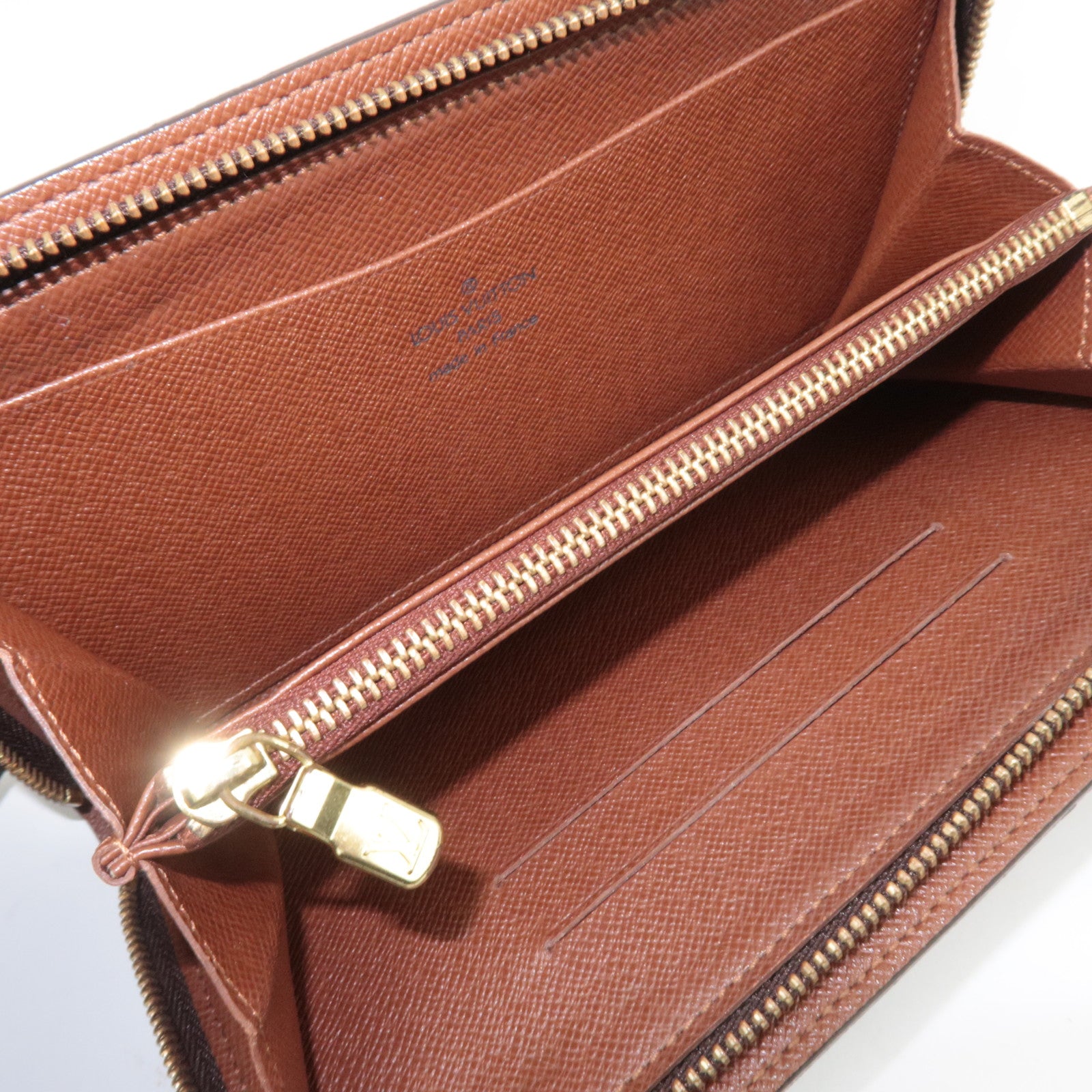 Louis Vuitton Monogram Porte Monnaie Zip Long Wallet M61727