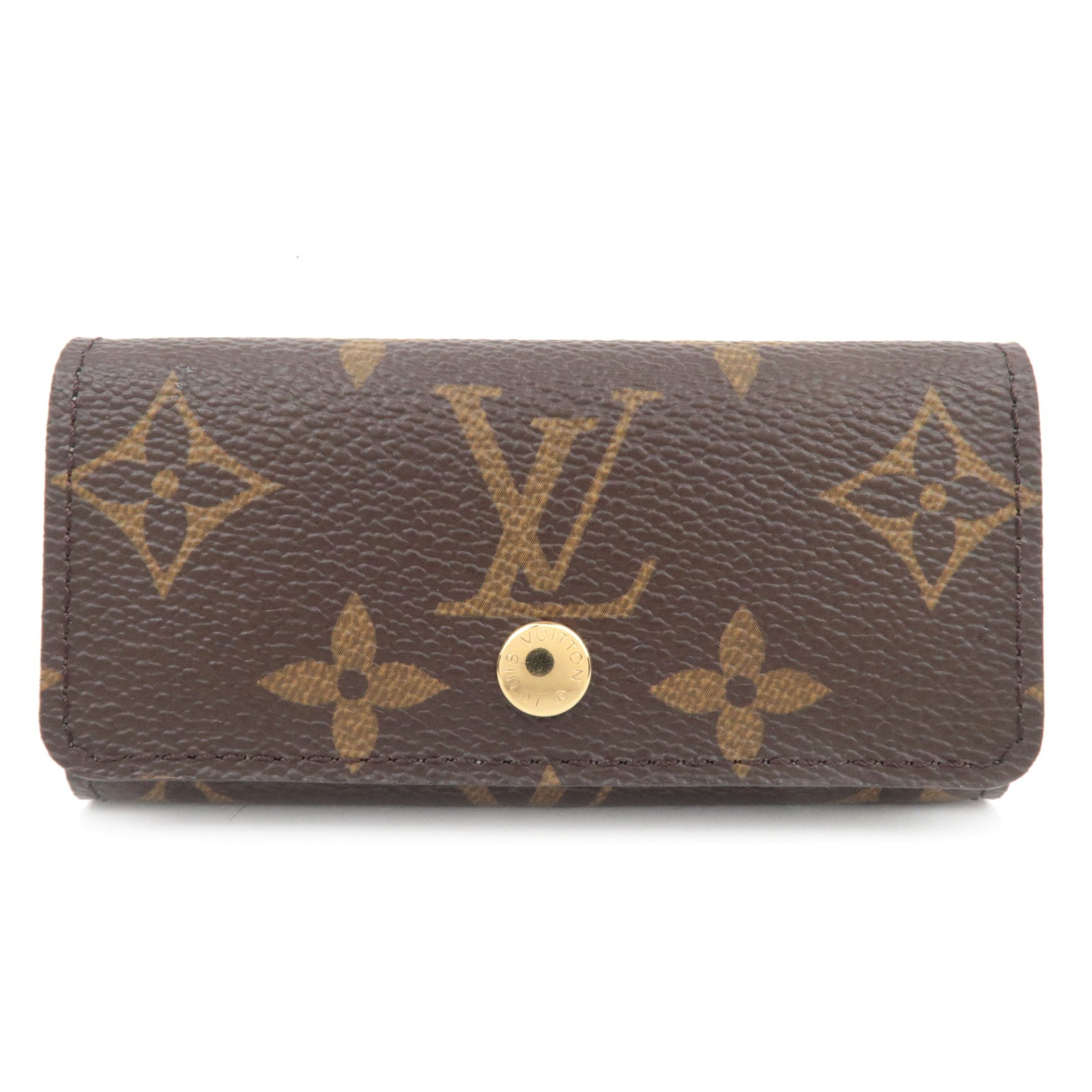 Louis Vuitton Monogram Fleuri Multi Cles 4 Key Case Violet M6023987244