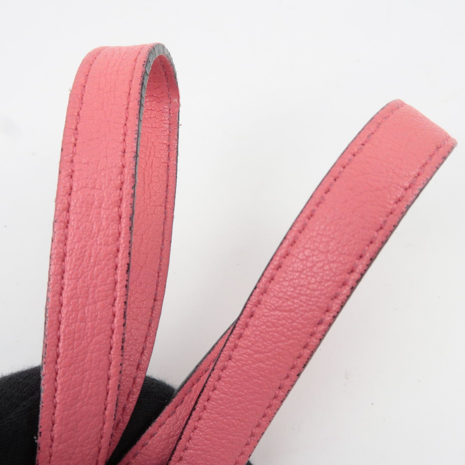 SAINT LAURENT Leather Shopping Tote Bag Pink 394195
