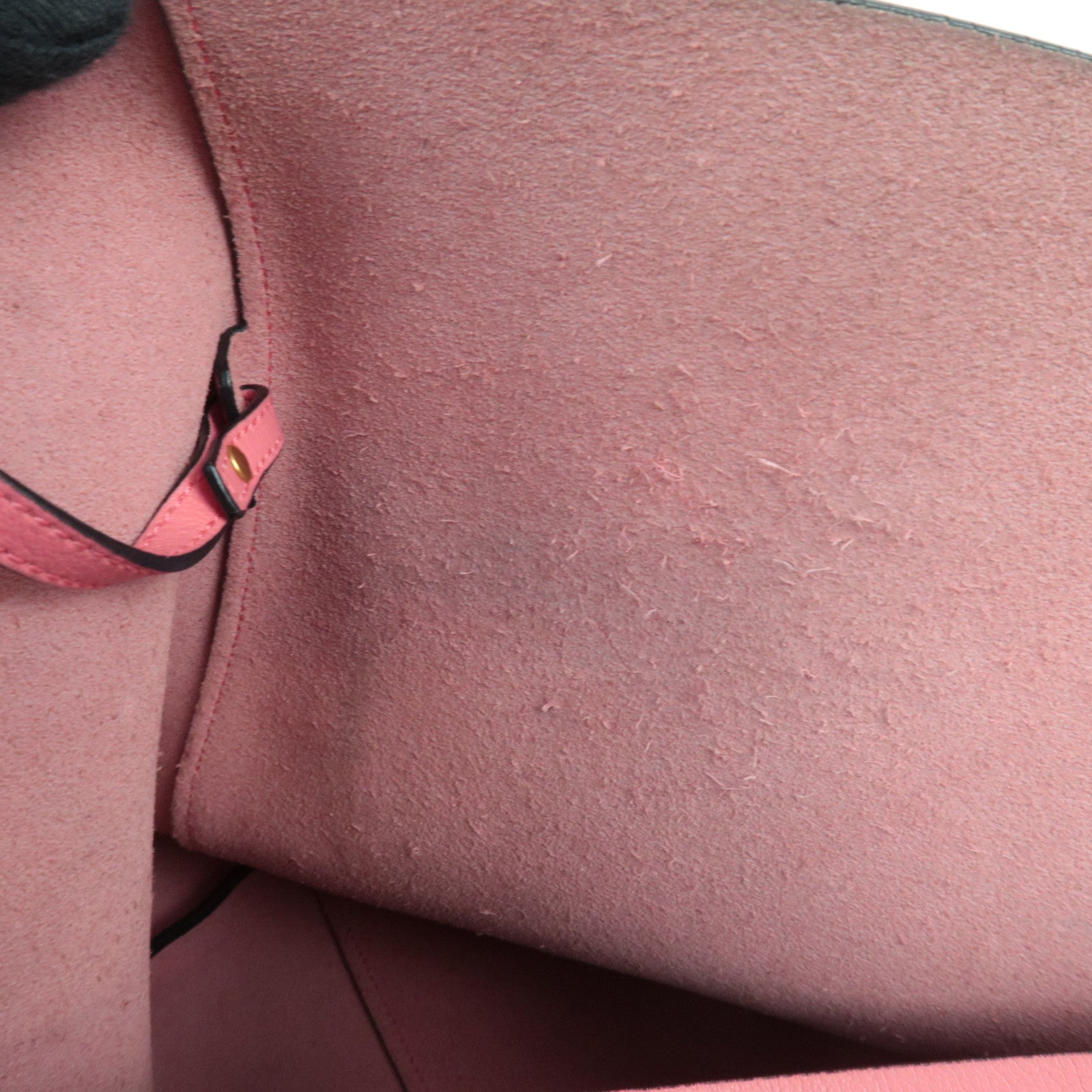 SAINT LAURENT Leather Shopping Tote Bag Pink 394195