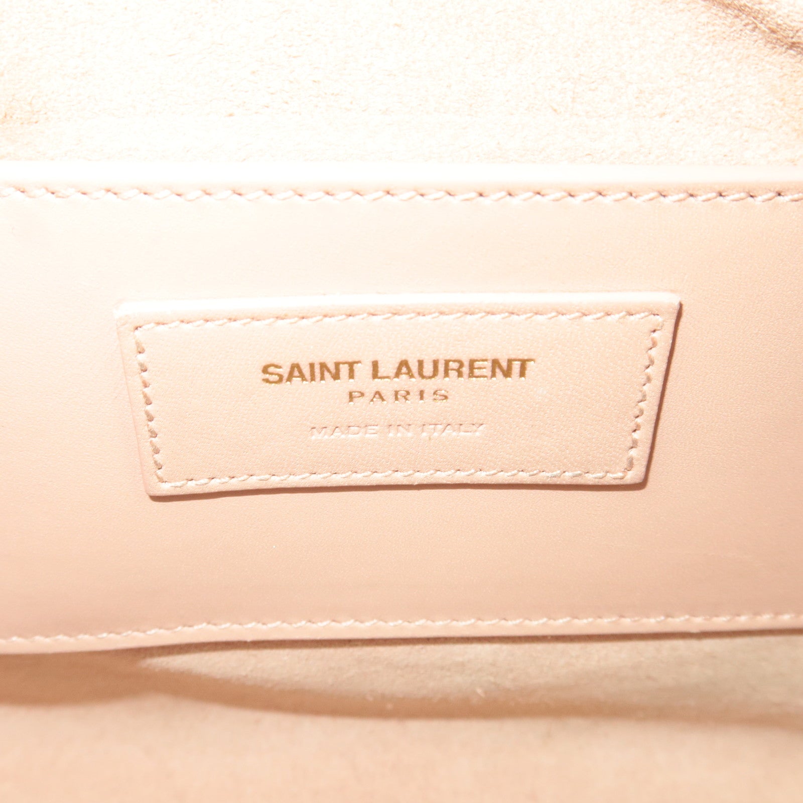 SAINT LAURENT Baby Duffle 2Way Leather Handbag Pink 330958
