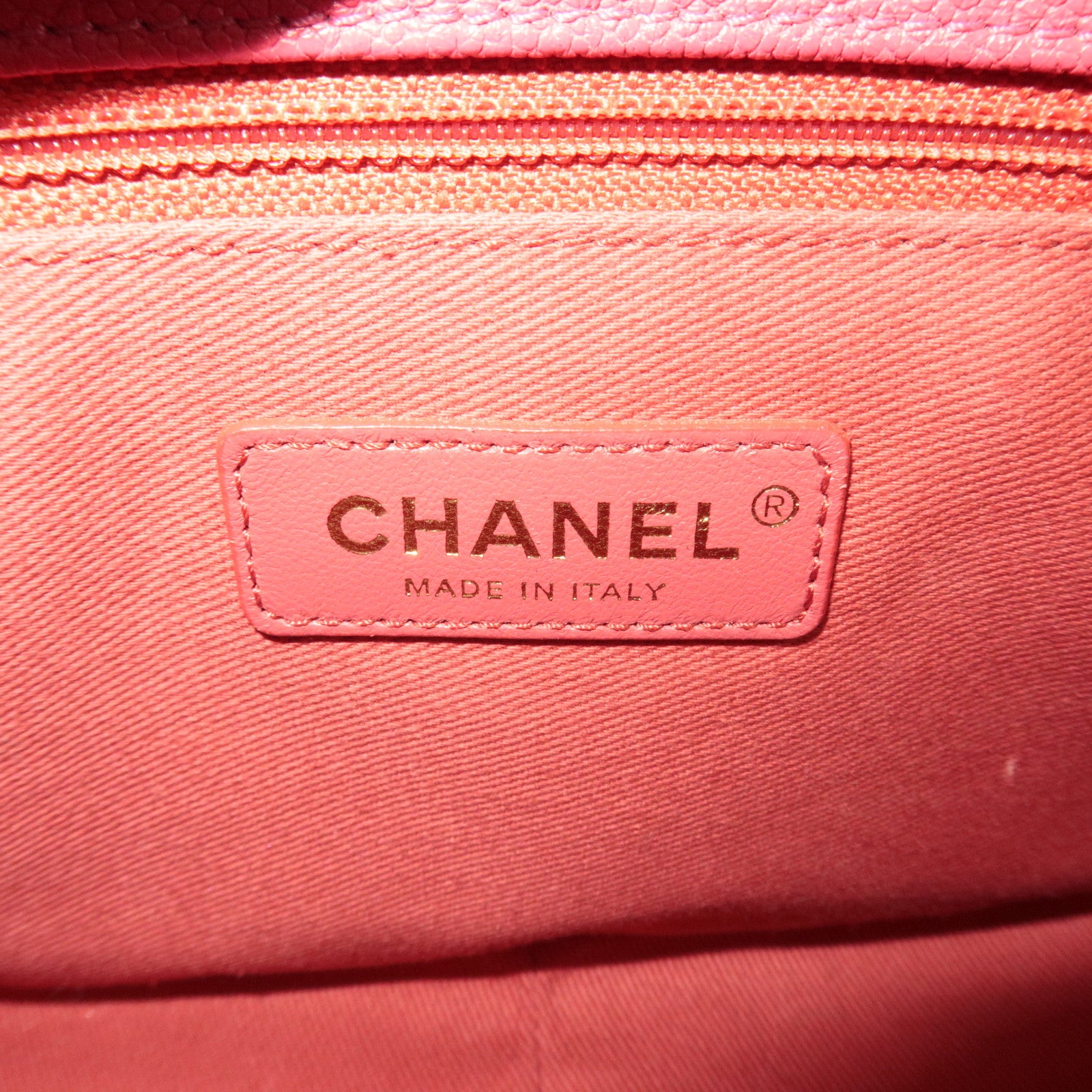 CHANEL Matelasse CC Coil Caviarskin 2Way Chain Shoulder Bag Pink A93659