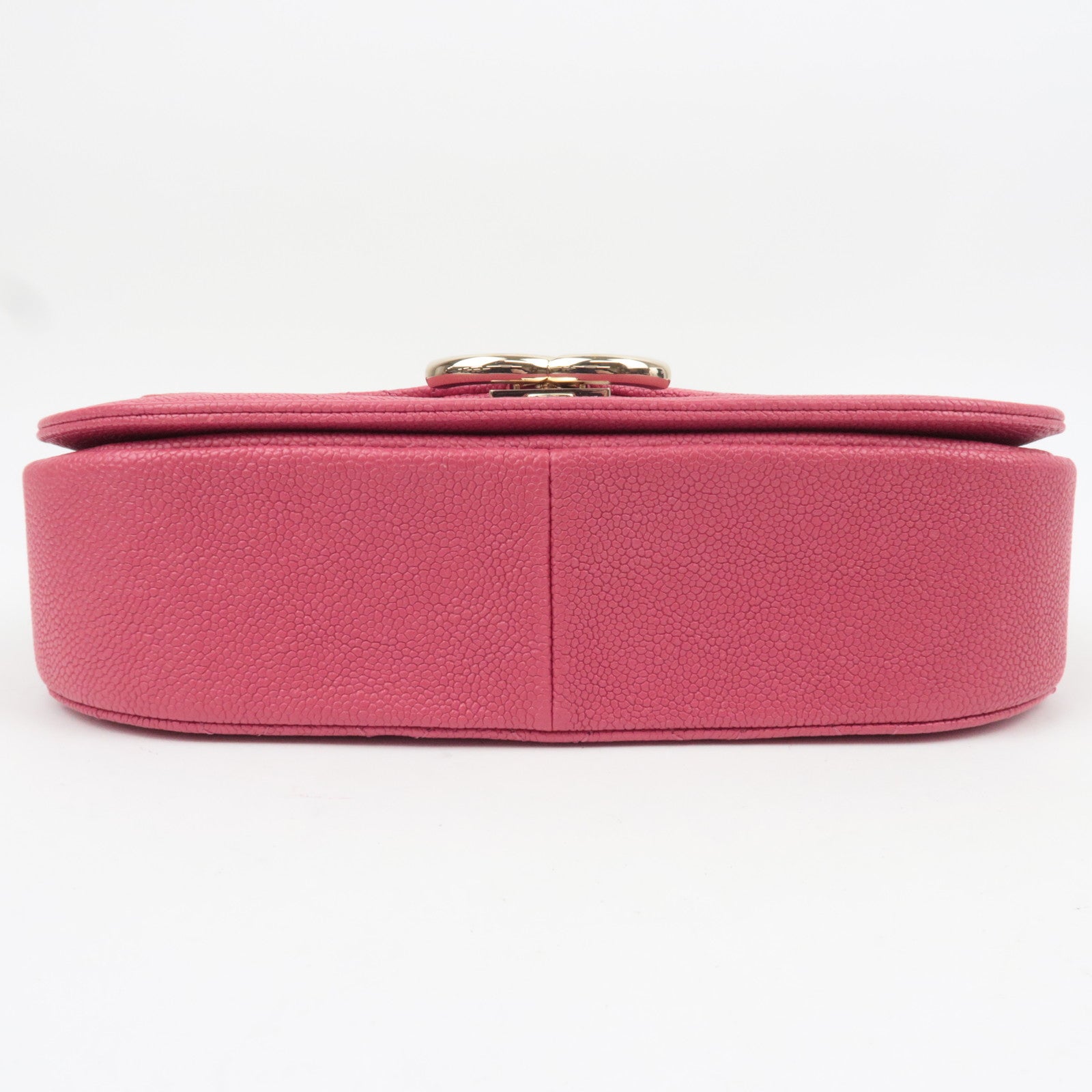 CHANEL Matelasse CC Coil Caviarskin 2Way Chain Shoulder Bag Pink A93659