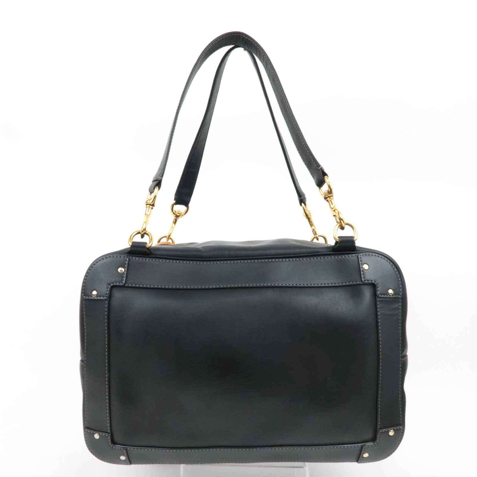 Chloe Ethel Leather Shoulder Bag Black