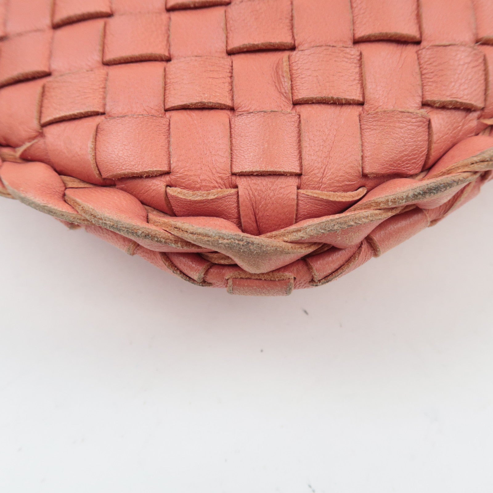 BOTTEGA VENETA Intrecciato Leather Hobo Shoulder Bag Pink 115653