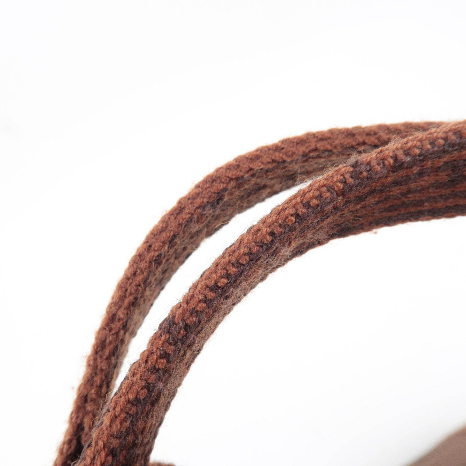 HERMES Her Line Cabas Canvas Tote Bag Brown