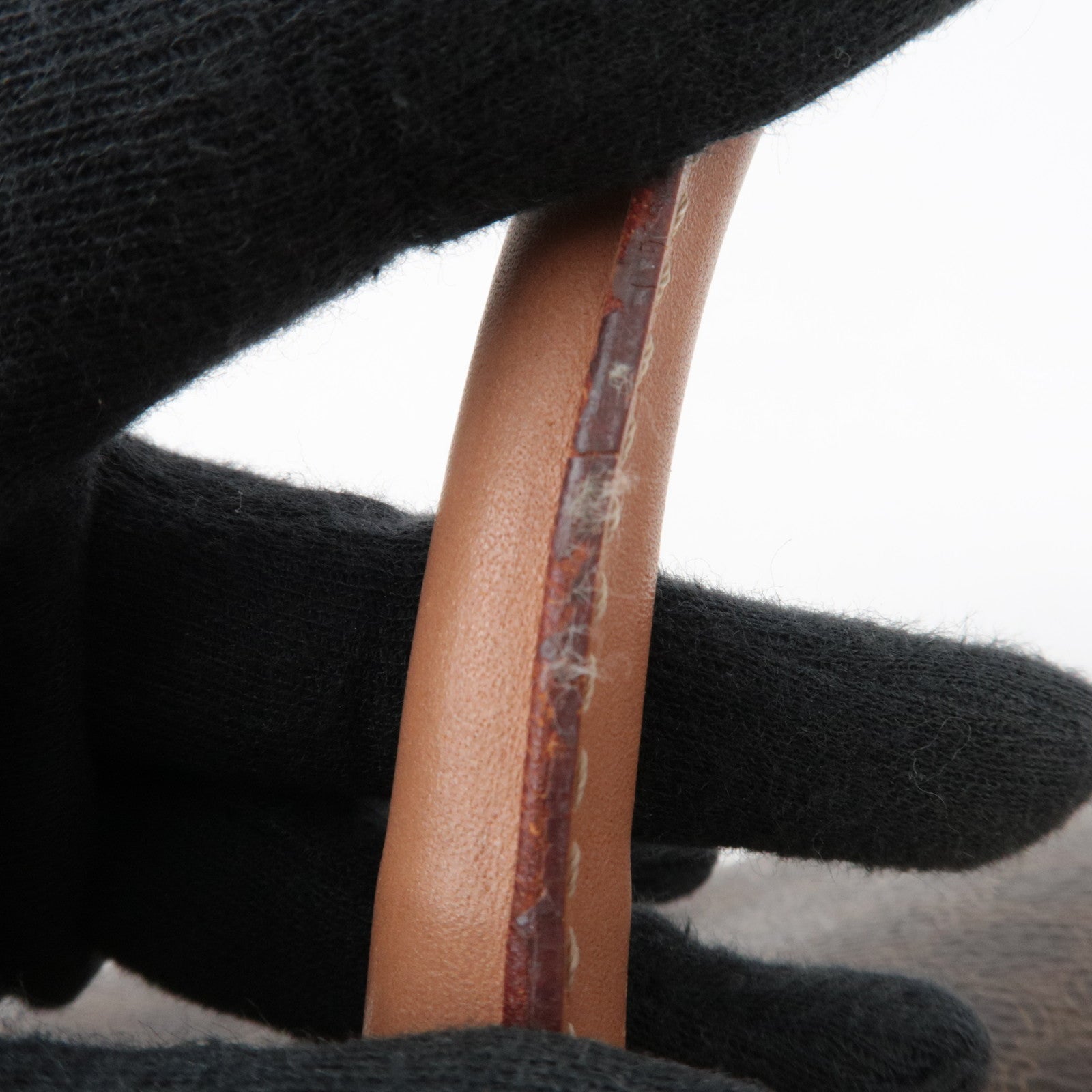 CELINE Macadam PVC Leather Handbag Brown