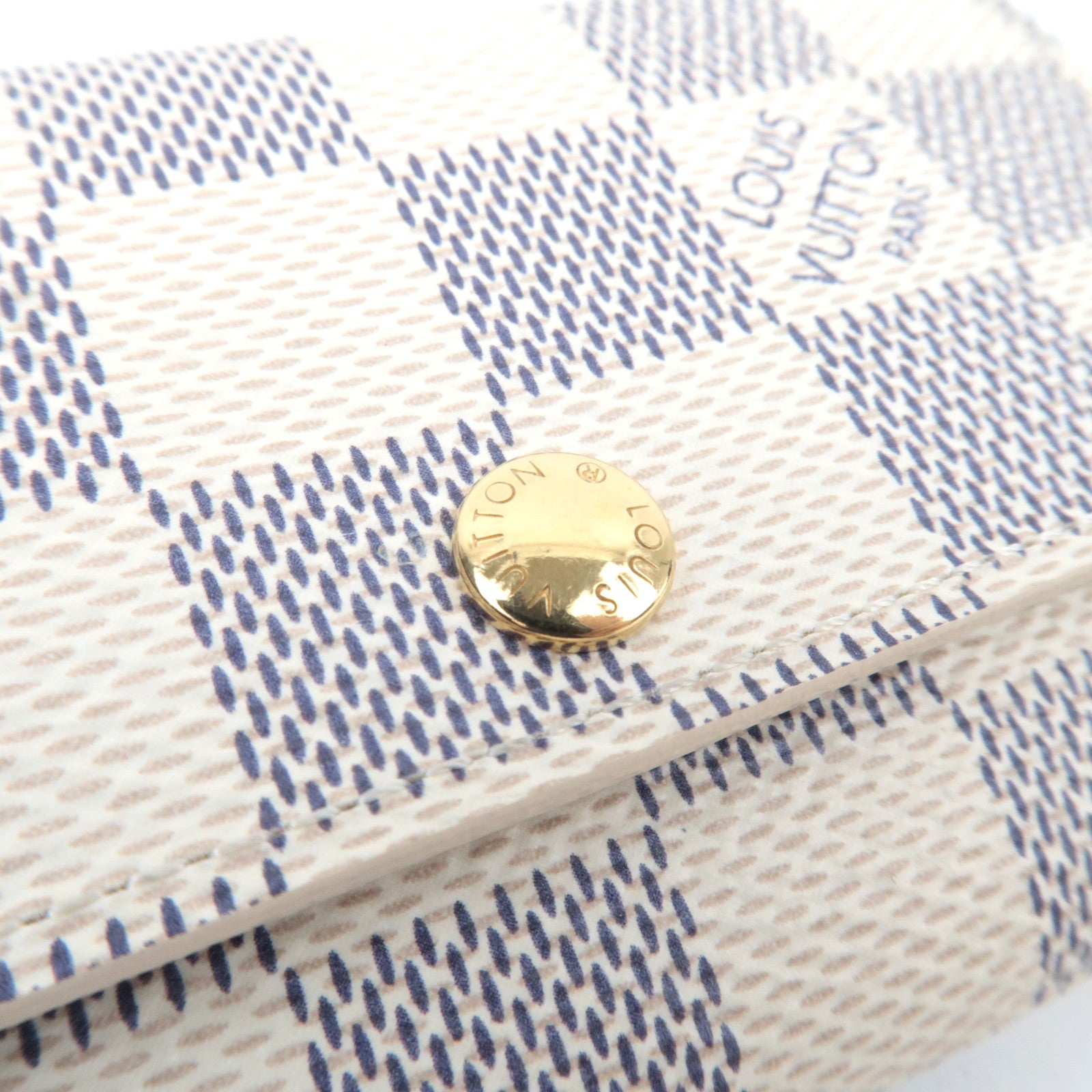 Louis Vuitton Damier Azur Multi Cles 6 Key Case N61745