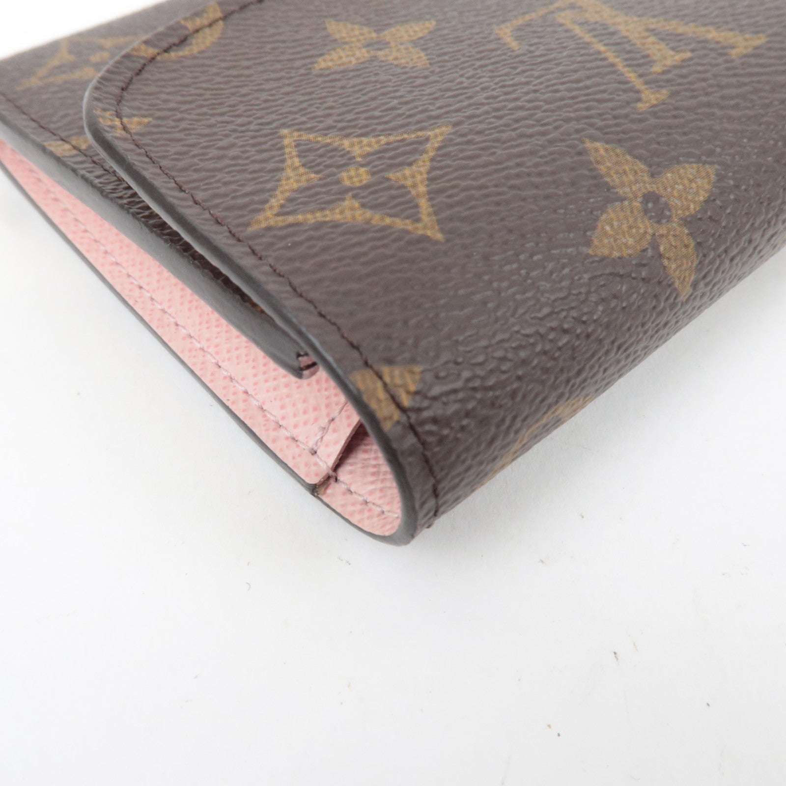 Louis Vuitton Monogram Portefeuille Emilie Long Wallet Rose Ballerine M61289