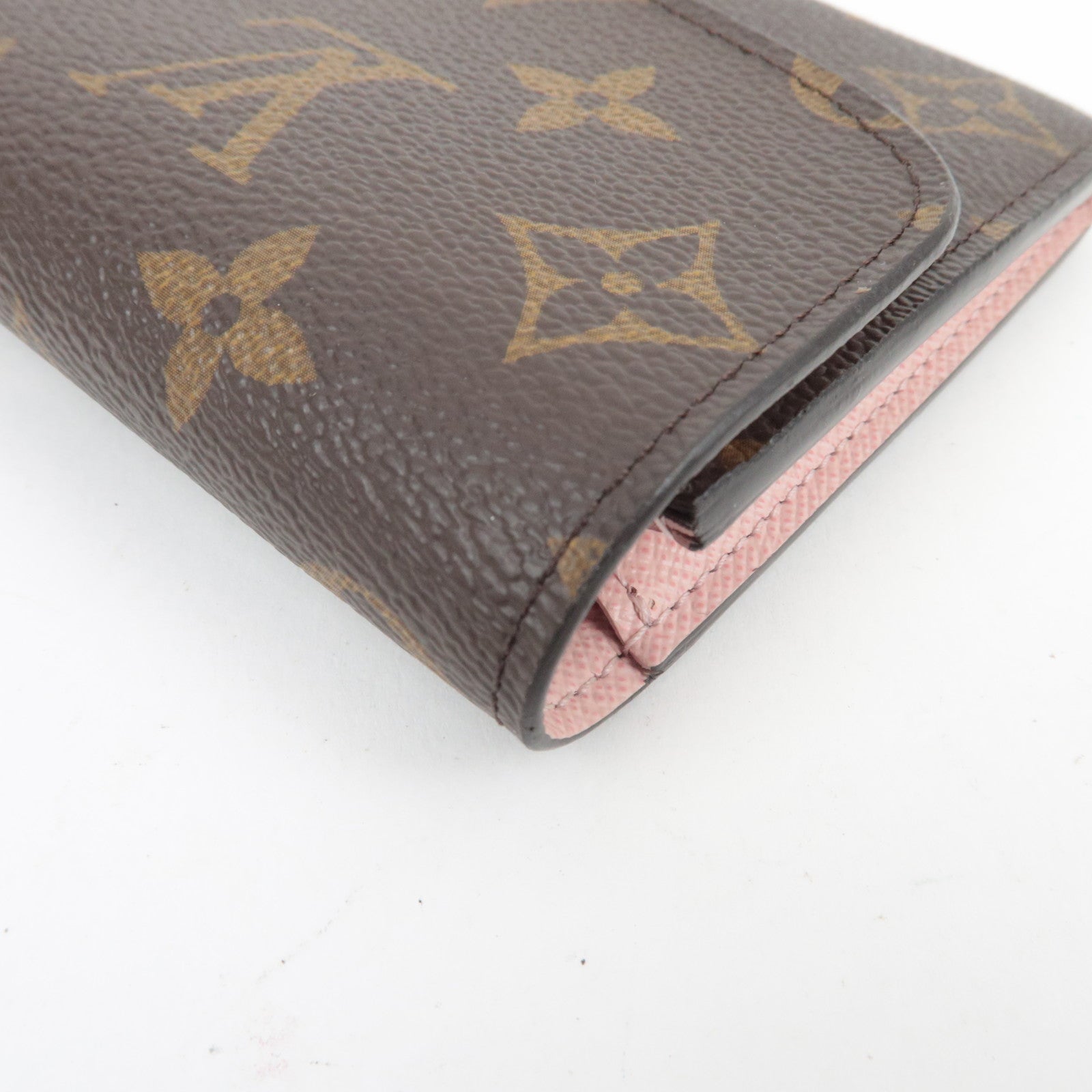 Louis Vuitton Monogram Portefeuille Emilie Long Wallet Rose Ballerine M61289