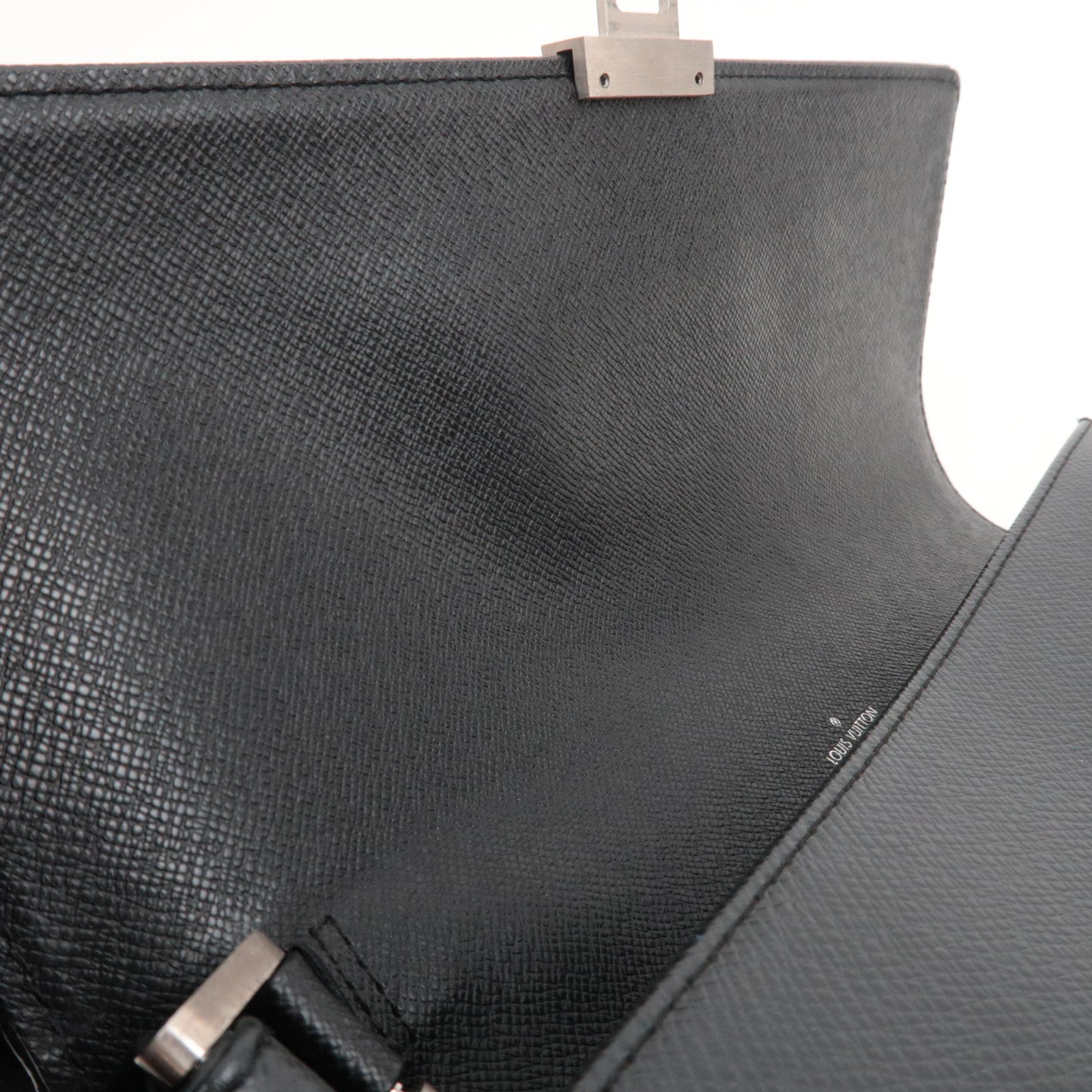 Louis Vuitton Taiga Selenga Clutch Bag Ardoise M30782