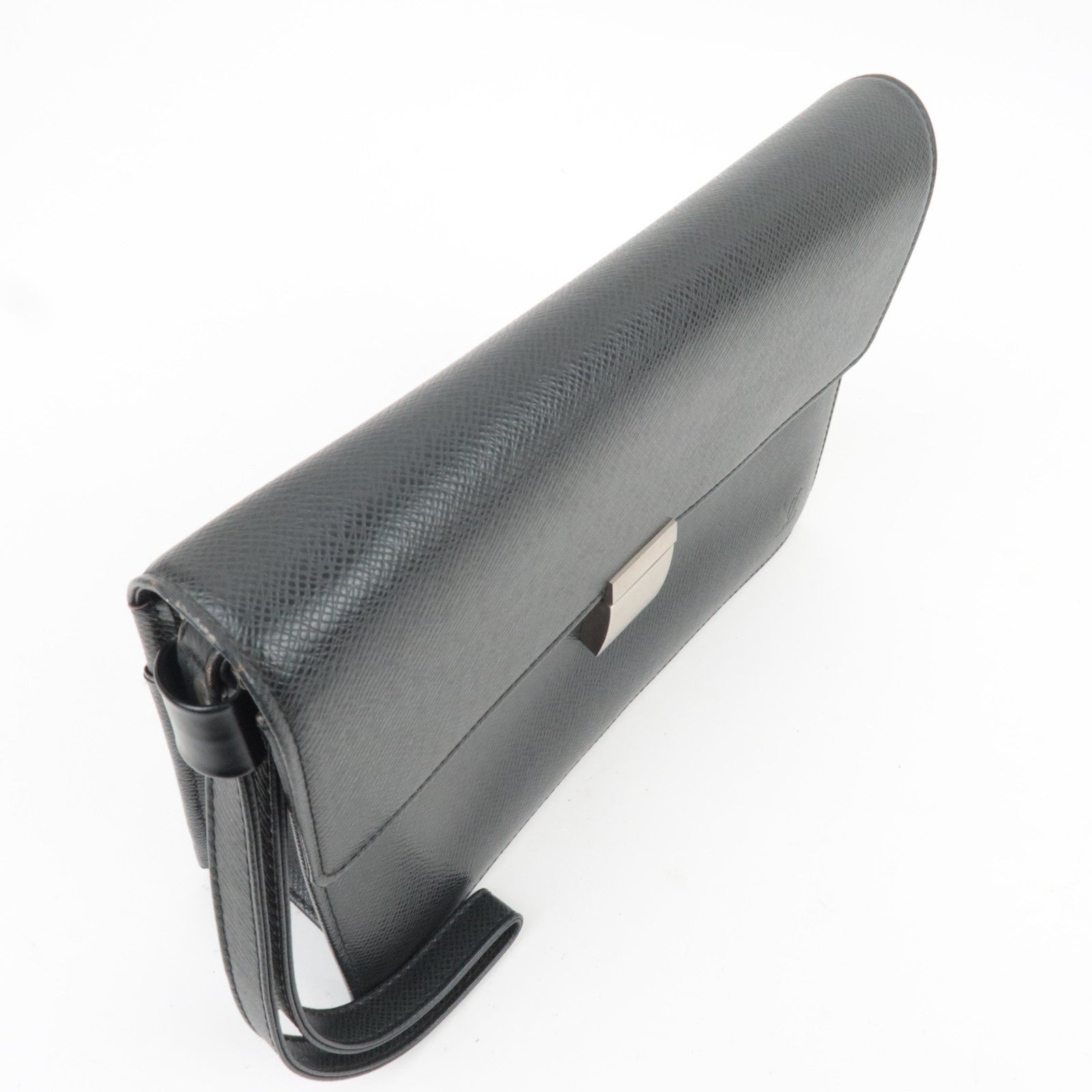 Louis Vuitton Taiga Selenga Clutch Bag Ardoise M30782
