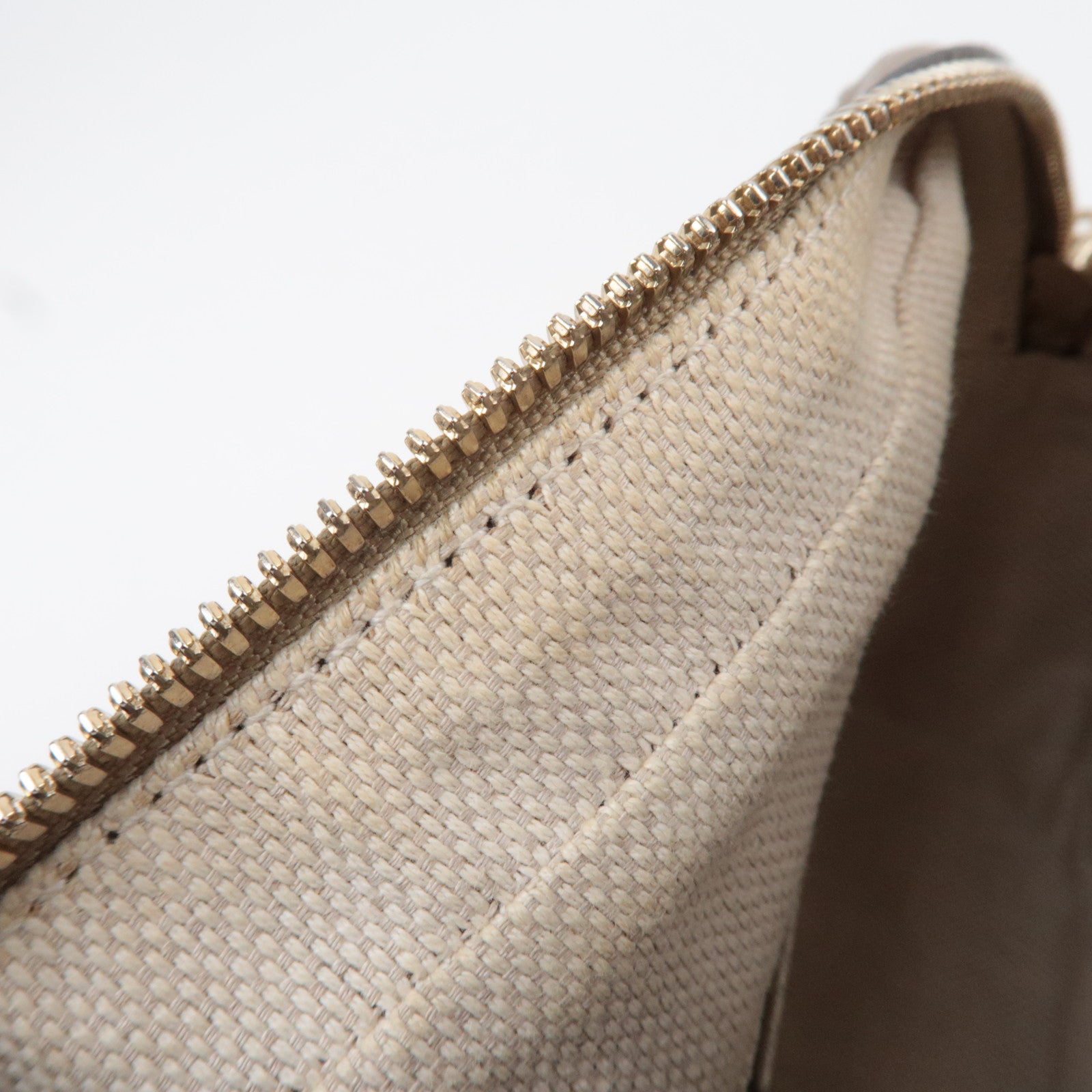 GUCCI Soho Interlocking G Disco Bag Leather Shoulder Bag Gold 308364