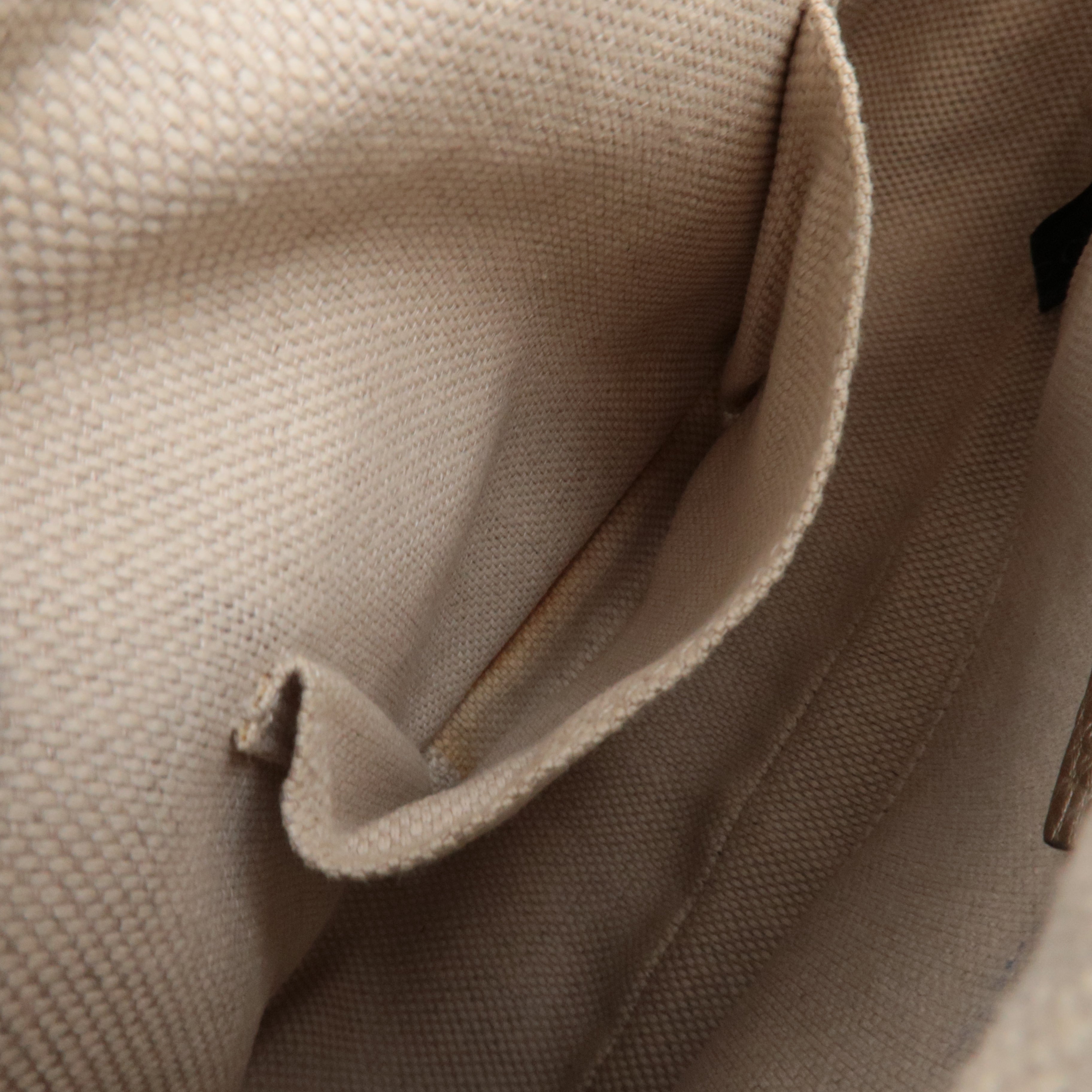 GUCCI Soho Interlocking G Disco Bag Leather Shoulder Bag Gold 308364