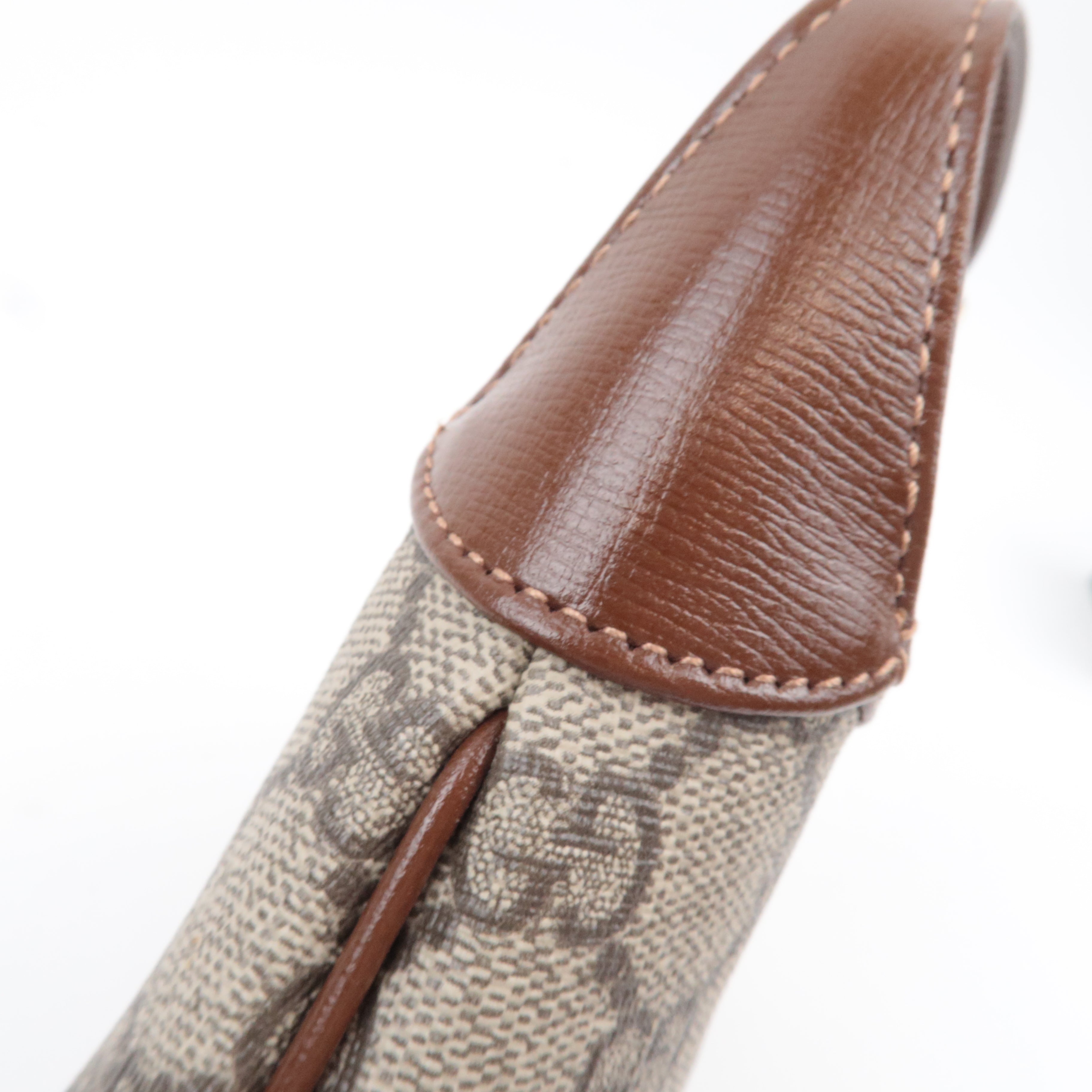 GUCCI Jackie 1961 Ophidia GG Supreme 2Way Handbag Beige Brown 637092 *Dust bag, Strap