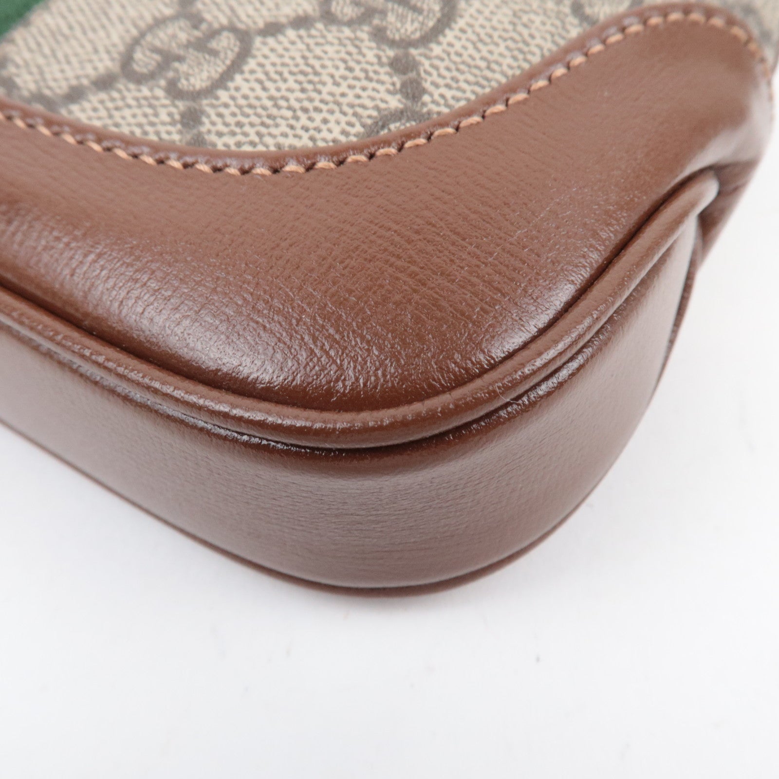 GUCCI Jackie 1961 Ophidia GG Supreme 2Way Handbag Beige Brown 637092 *Dust bag, Strap