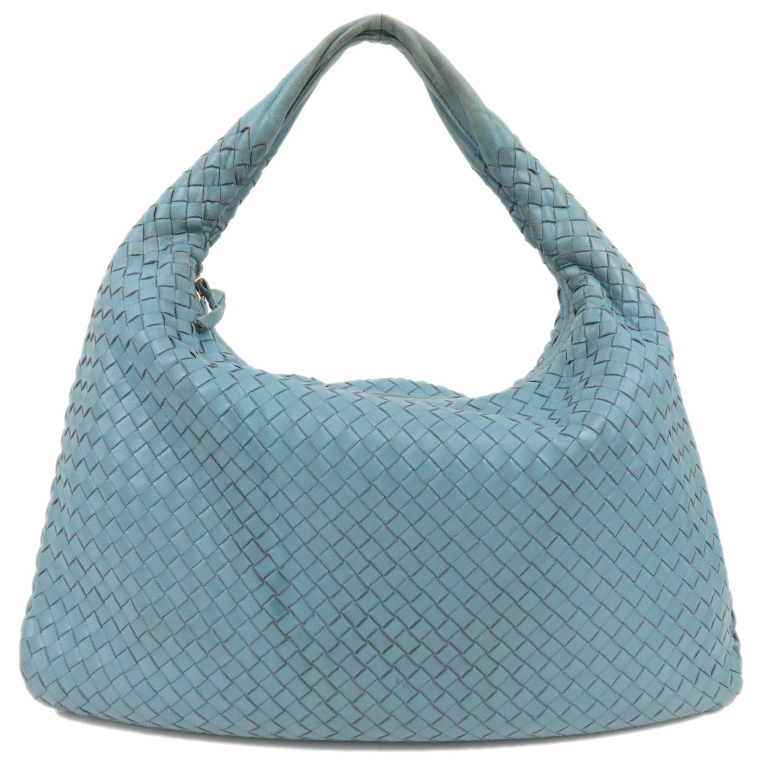 BOTTEGA VENETA Intrecciato Leather Hobo Bag Light Blue 11565487422