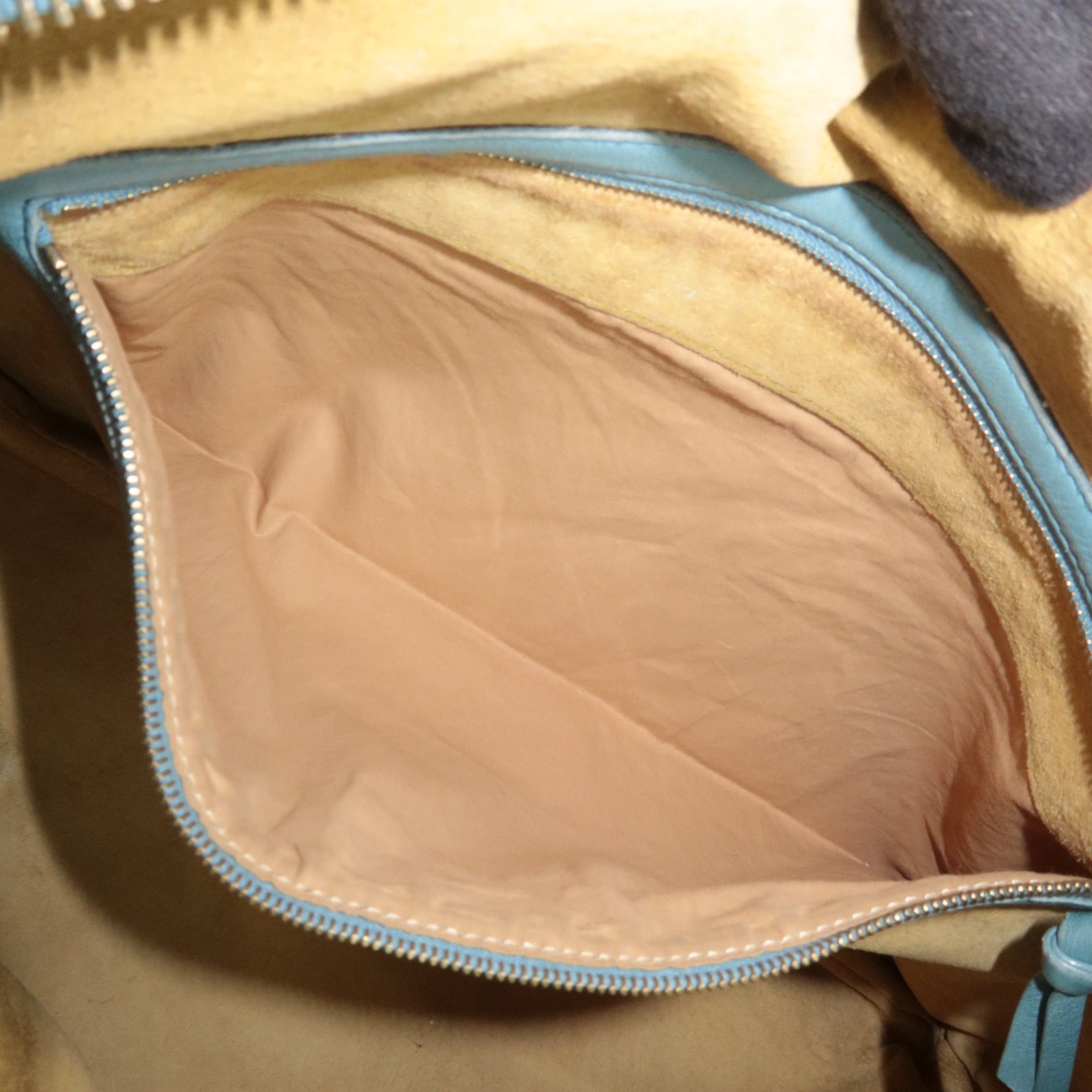 BOTTEGA VENETA Intrecciato Leather Hobo Bag Light Blue 115654