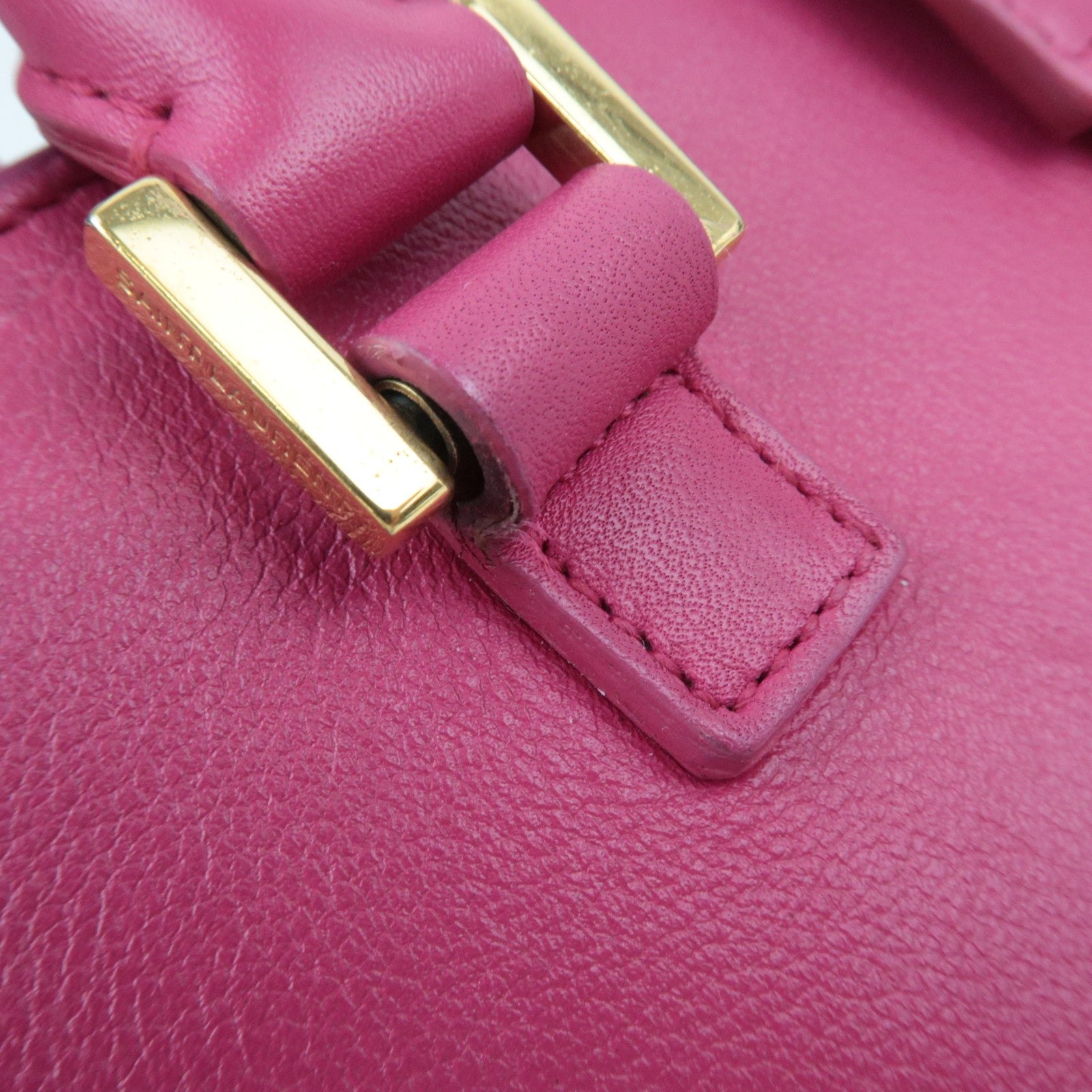 SAINT LAURENT YSL Baby Cabas Leather 2Way Handbag