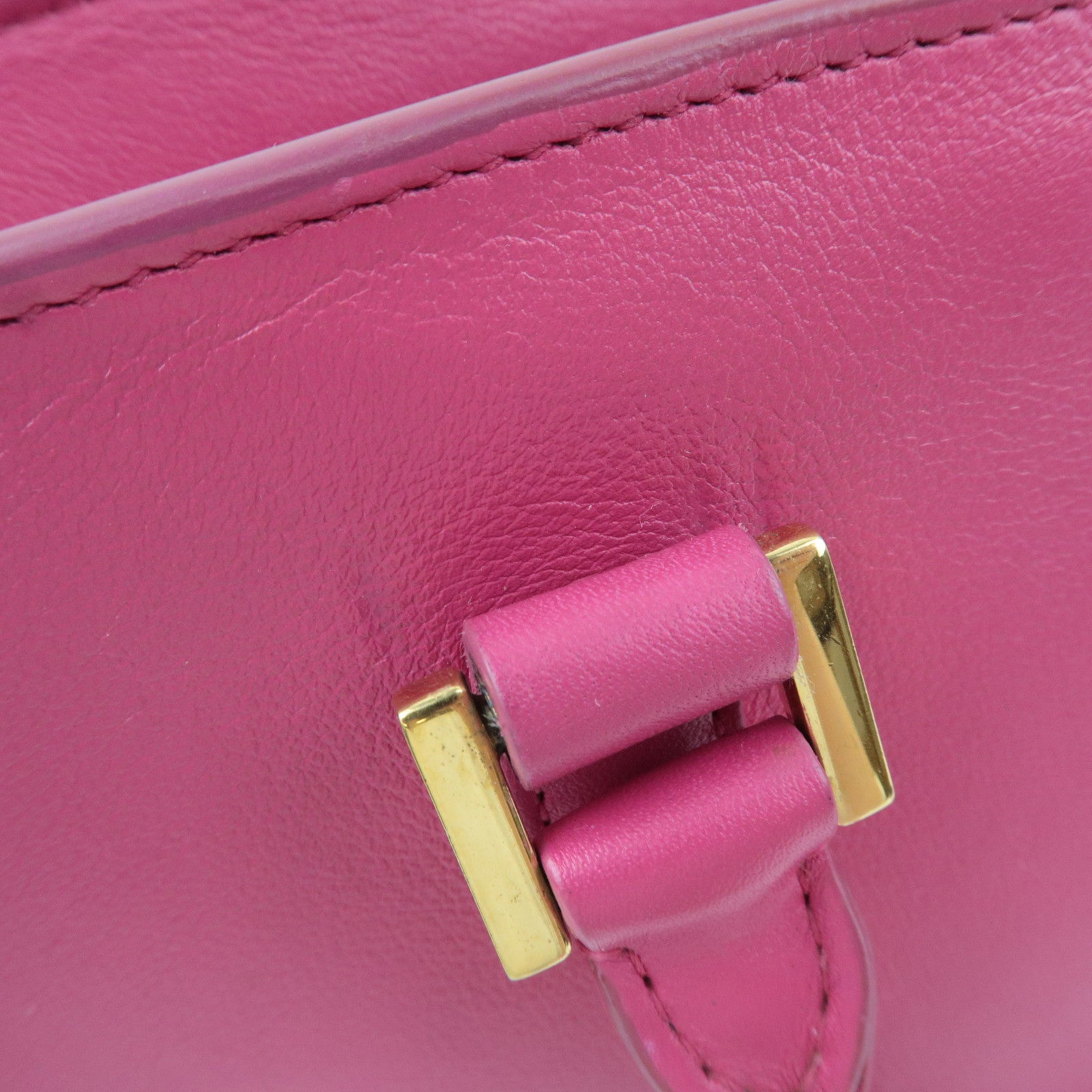 SAINT LAURENT YSL Baby Cabas Leather 2Way Handbag