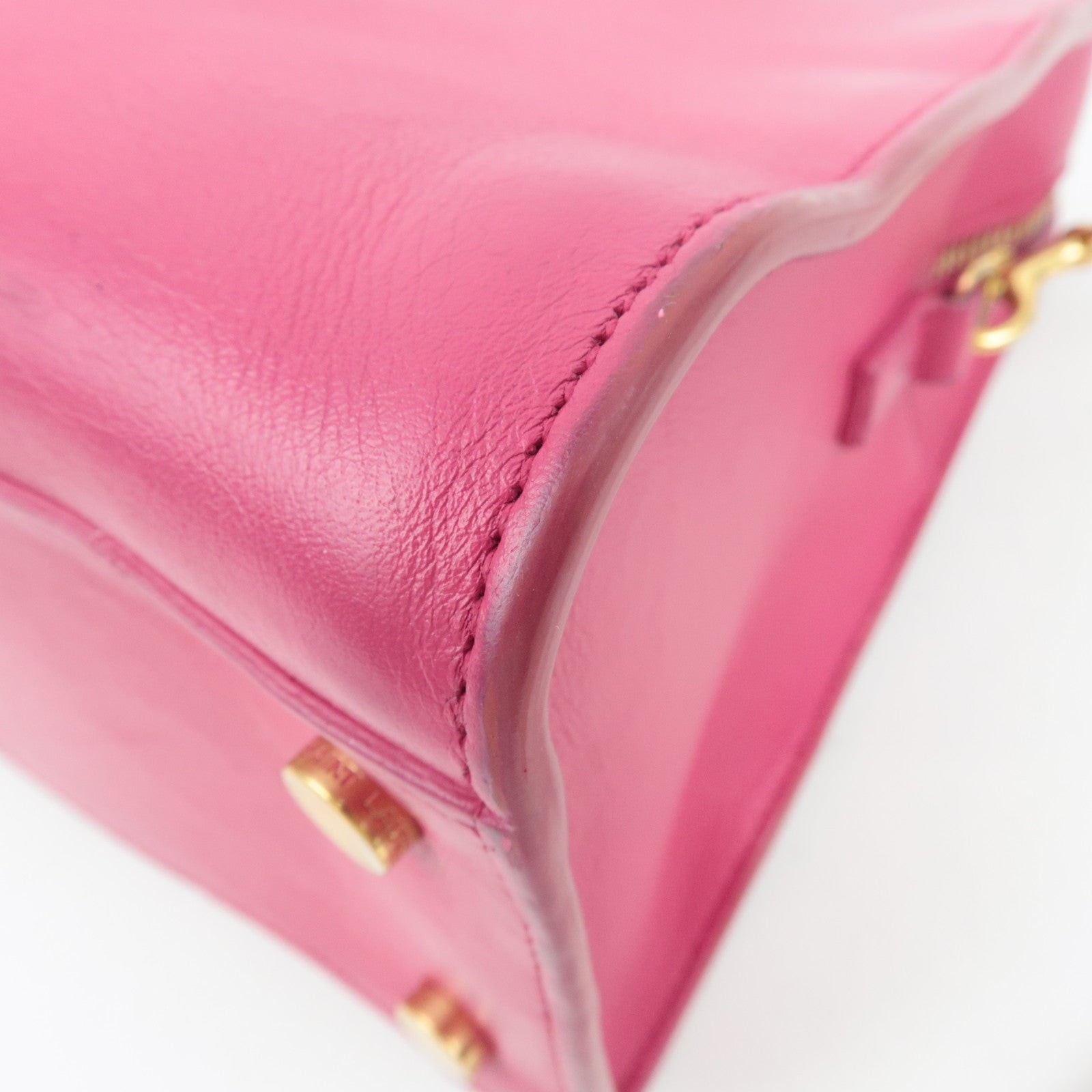 SAINT LAURENT YSL Baby Cabas Leather 2Way Handbag