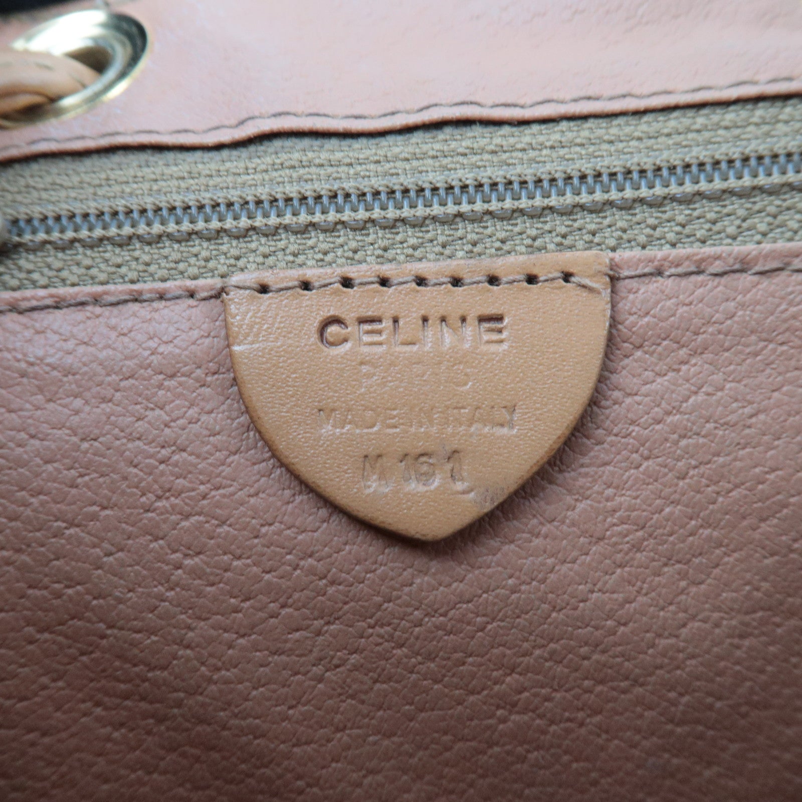 CELINE Macadam PVC Leather Backpack Brown