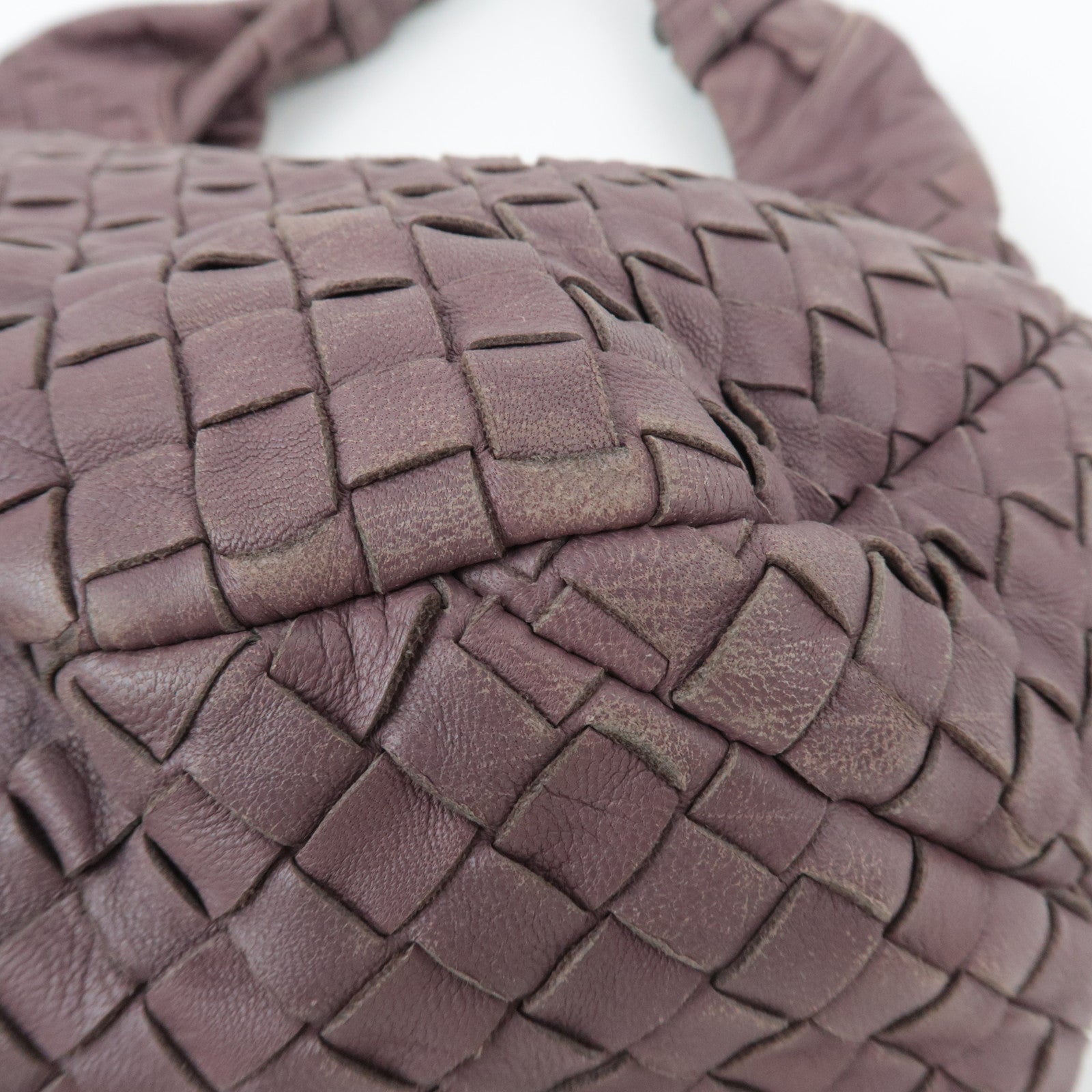 BOTTEGA VENETA Intrecciato Leather Shoulder Bag Light purple