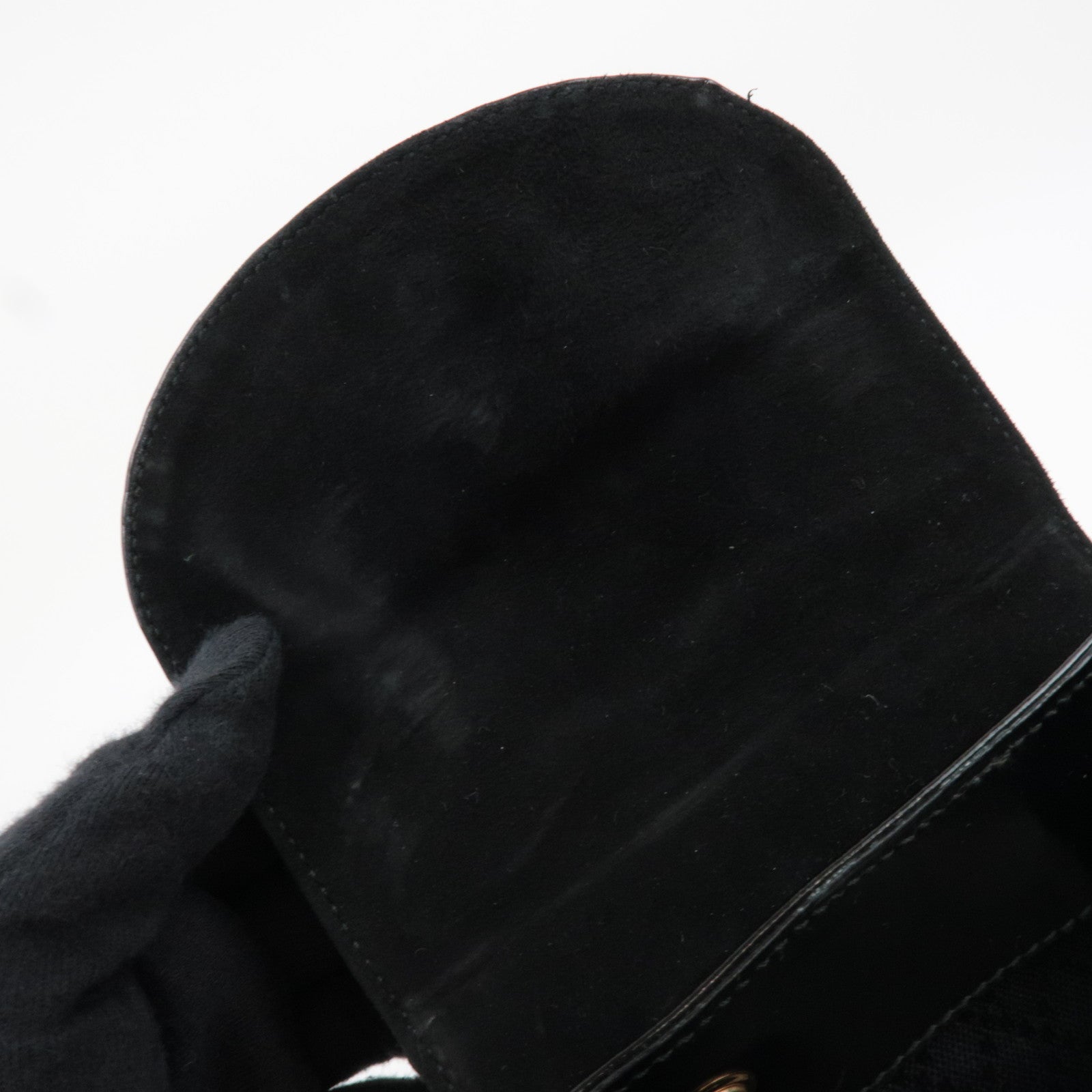 GUCCI Bamboo Mini Patent Backpack Black 003.1705