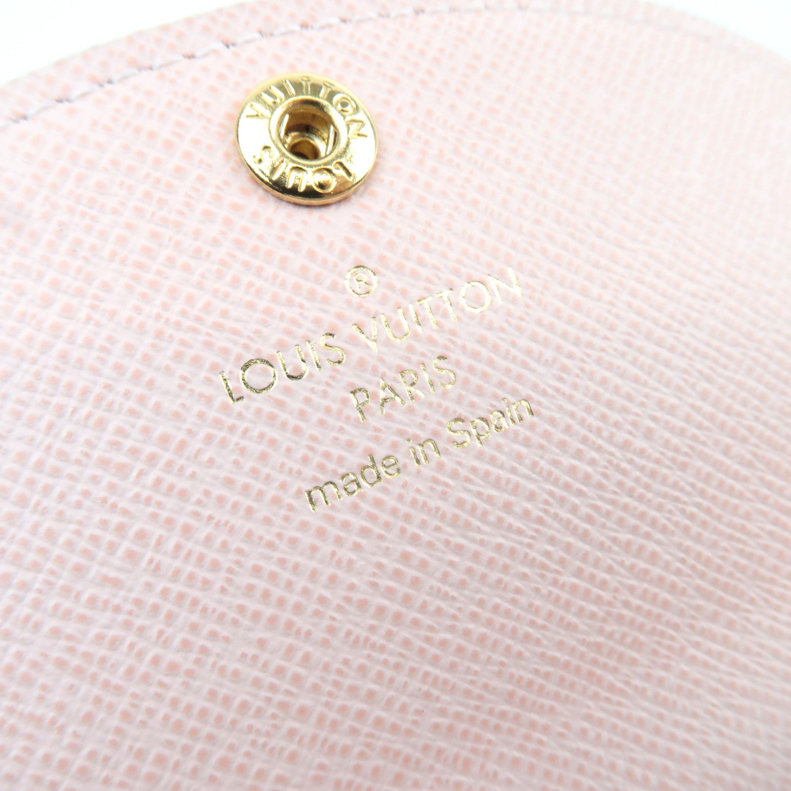 Louis Vuitton Damier Azur Porte Monnaie Rosalie Wallet Rose Ballerine N61276