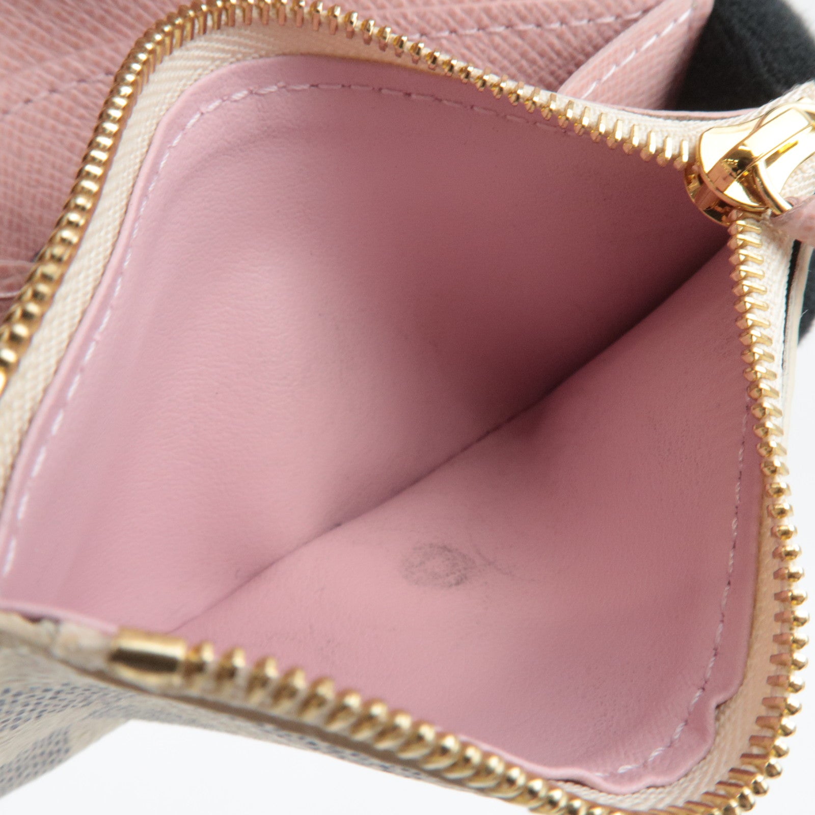 Louis Vuitton Damier Azur Porte Monnaie Rosalie Wallet Rose Ballerine N61276