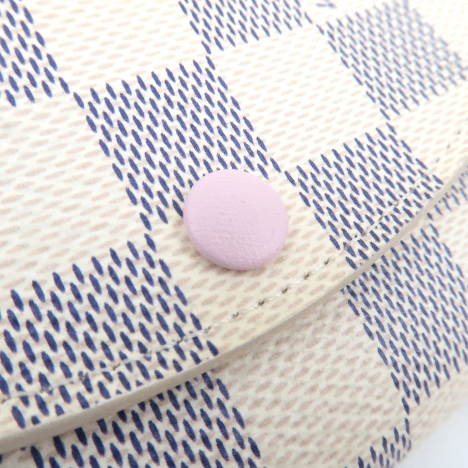 Louis Vuitton Damier Azur Porte Monnaie Rosalie Wallet Rose Ballerine N61276