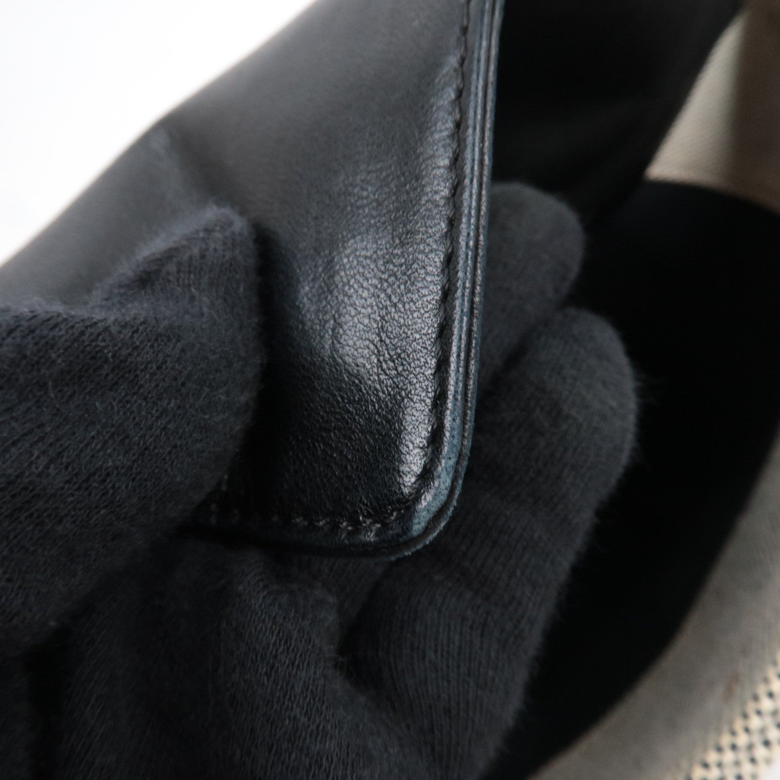 CHANEL Coco Mark Camellia No. 5 Canvas Patent Chain Tote Bag Beige Yellow Black A31573 *Box, Dust bag, G card